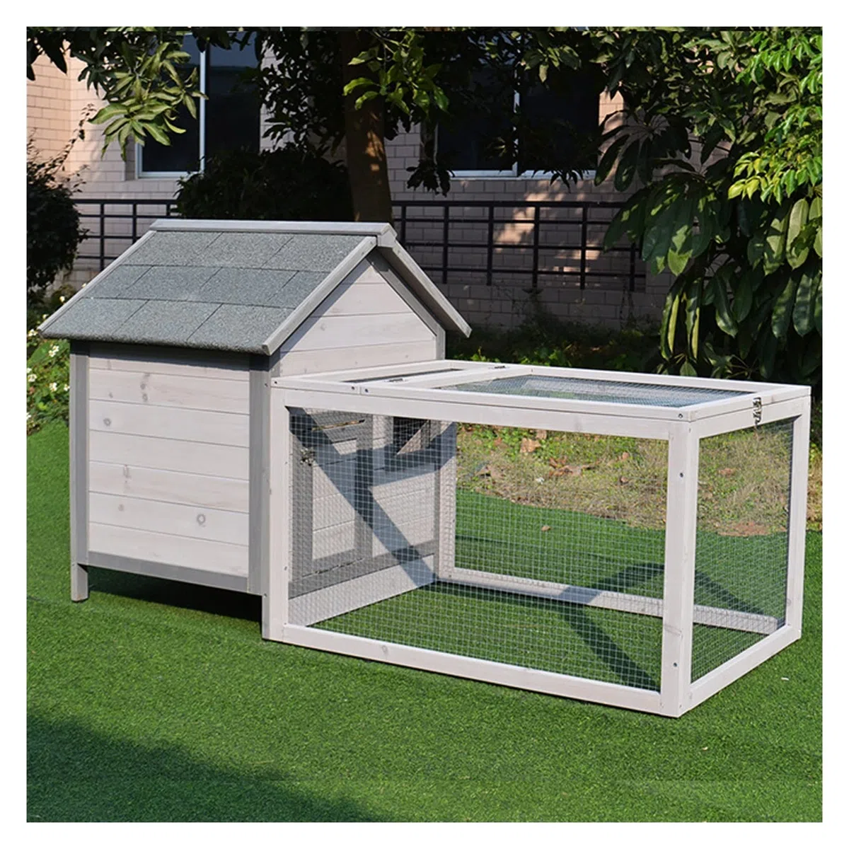 LOWLIU Casa del Gatto Gabbia di Coniglio Nido di Coniglio casa Tenda canile Gabbia for Gatti Gabbia for Uccelli Anti Villa Nido di Pollo for Uso Interno ed Esterno Gabbia per Gatti
