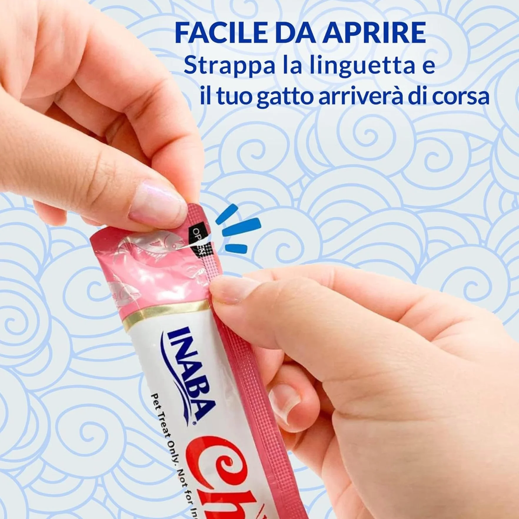 INABA Churu Hairball Snack Gatti Gusto Tonno, 4 Stick x 14g, Cibo per Gatti con Omega 3 e 6, Taurina e Vitamina E