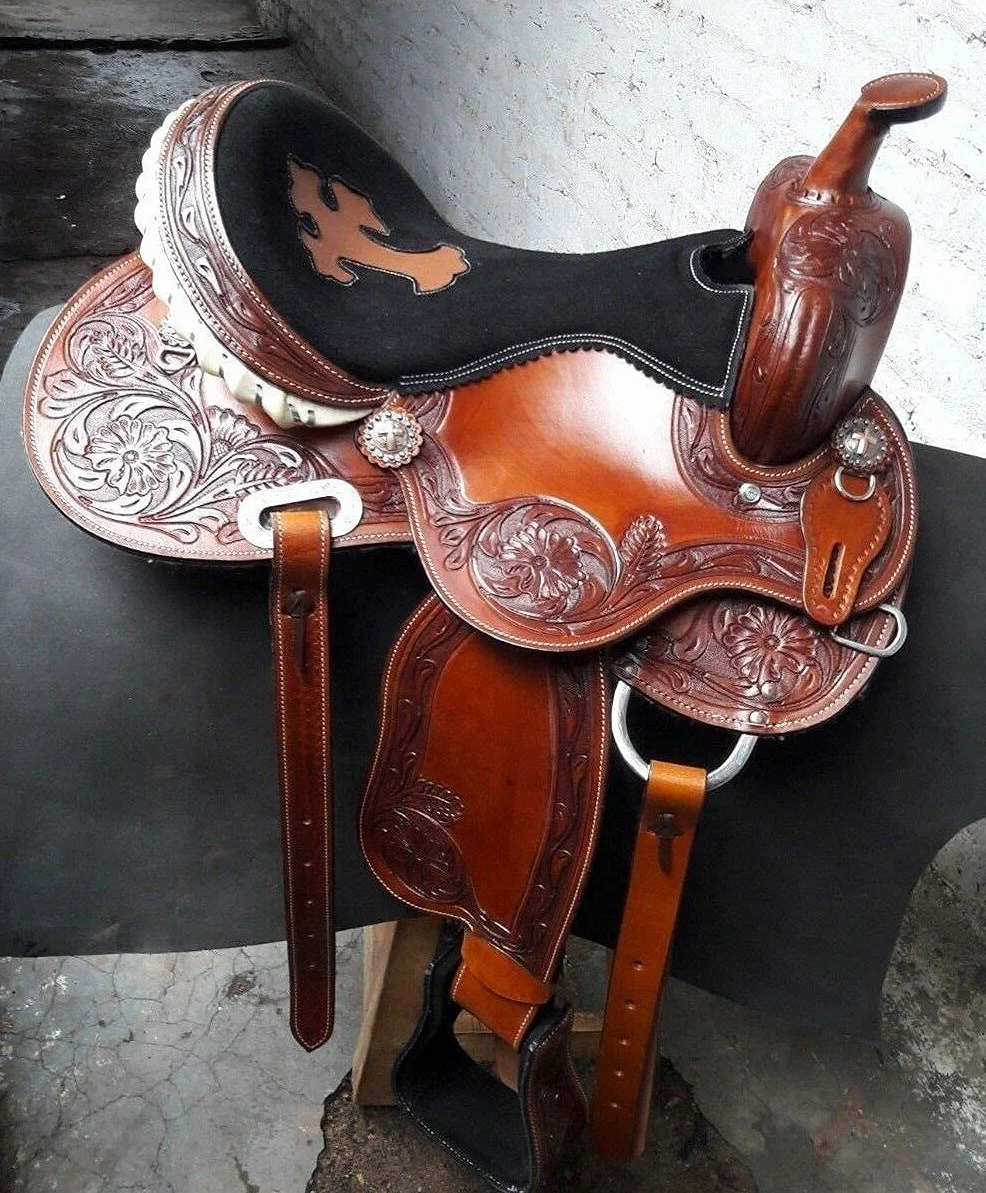 Equestrian Universe Western Sella Barrel Racing Style Giovani/Bambini Sella