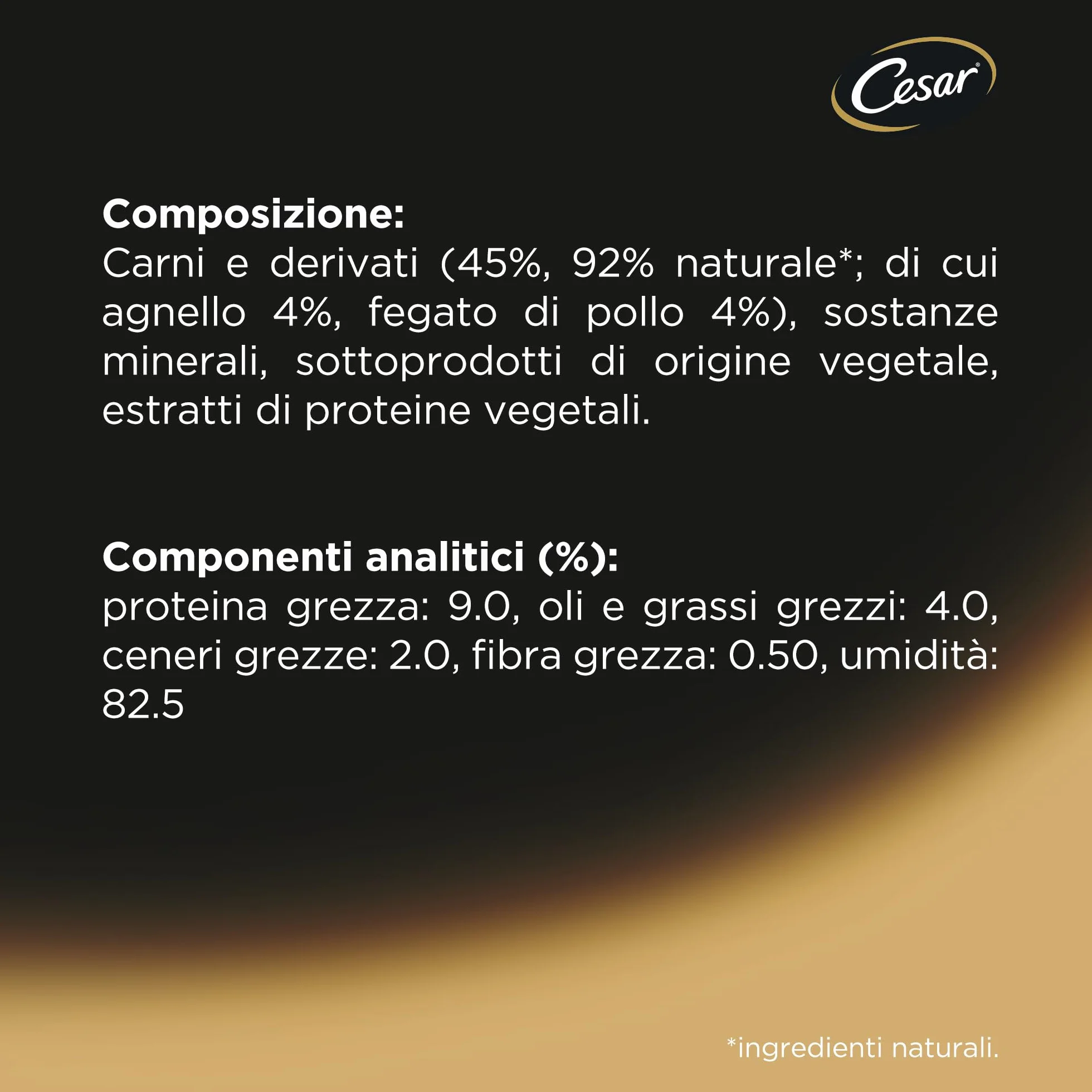 Cesar Selezione dell'Orto Cibo Umido per Cane, con Agnello succoso, Tacchino e Fagioli in Gelatina 150 g - 14 Vaschette