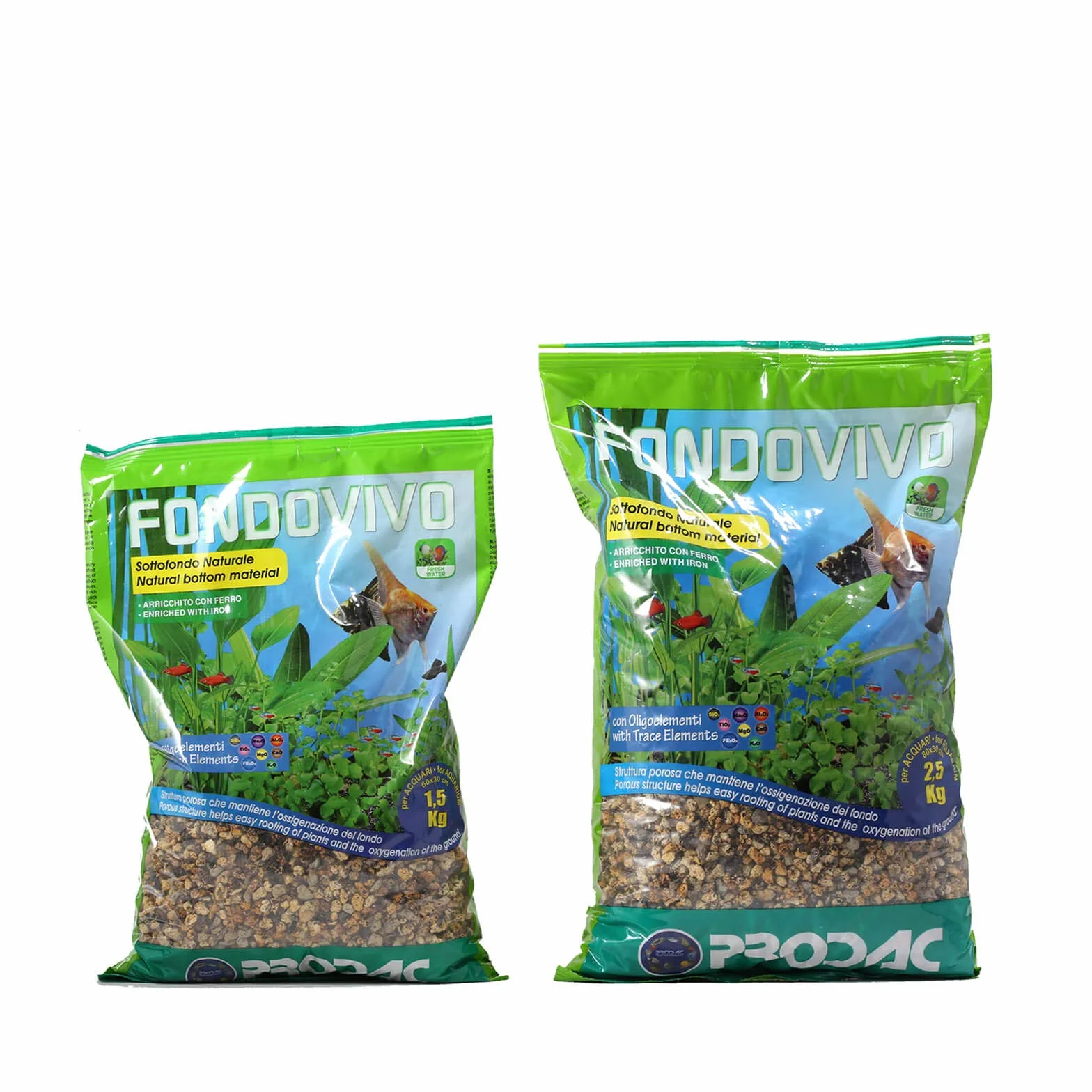 Prodac - Substrato naturale FondoVivo per acquario - 2,5 Kg