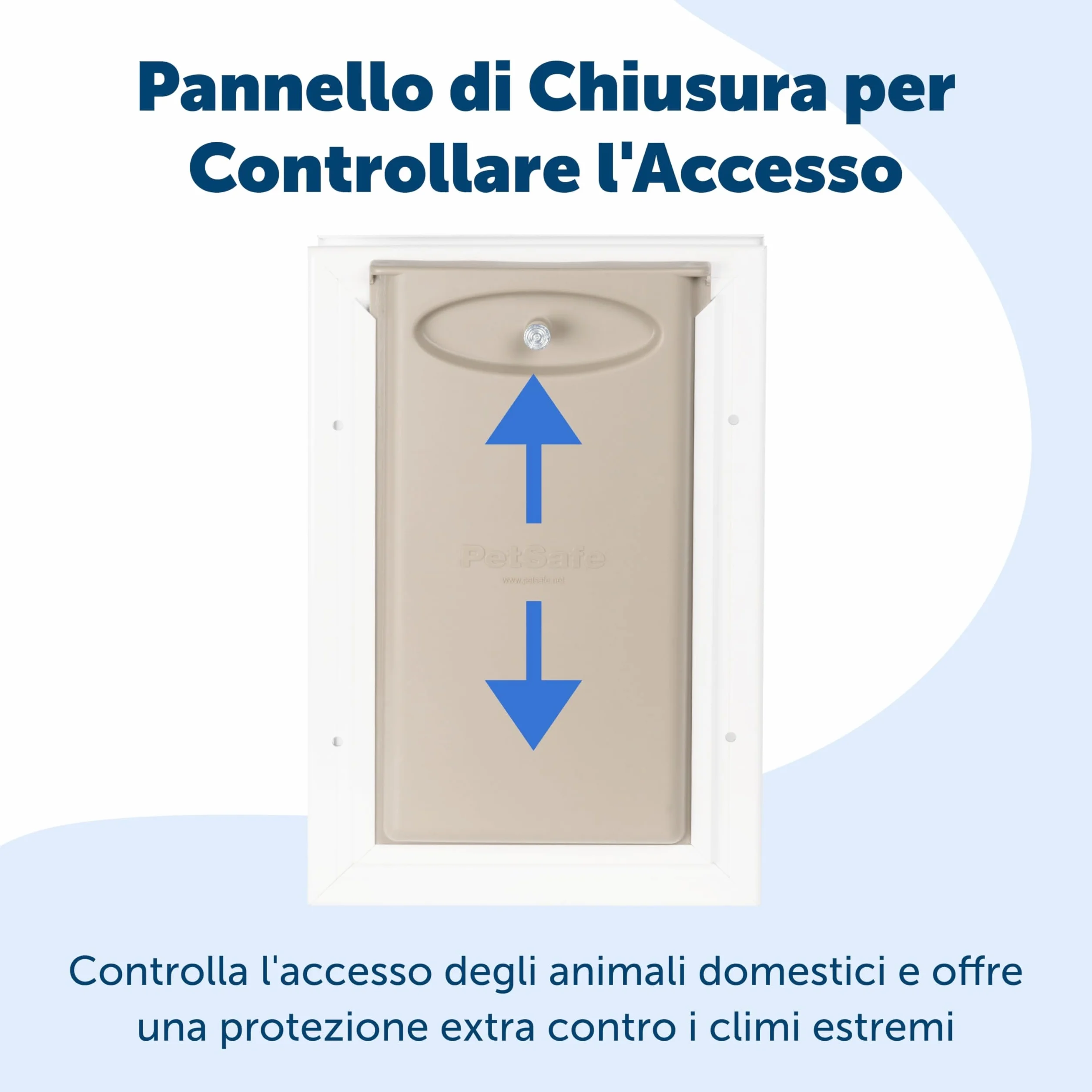 PetSafe Porta per Animali in Alluminio, Design Durevole, Facile da Installare, Guarnizione Resistente alle Intemperie, Per Più Animali, XL