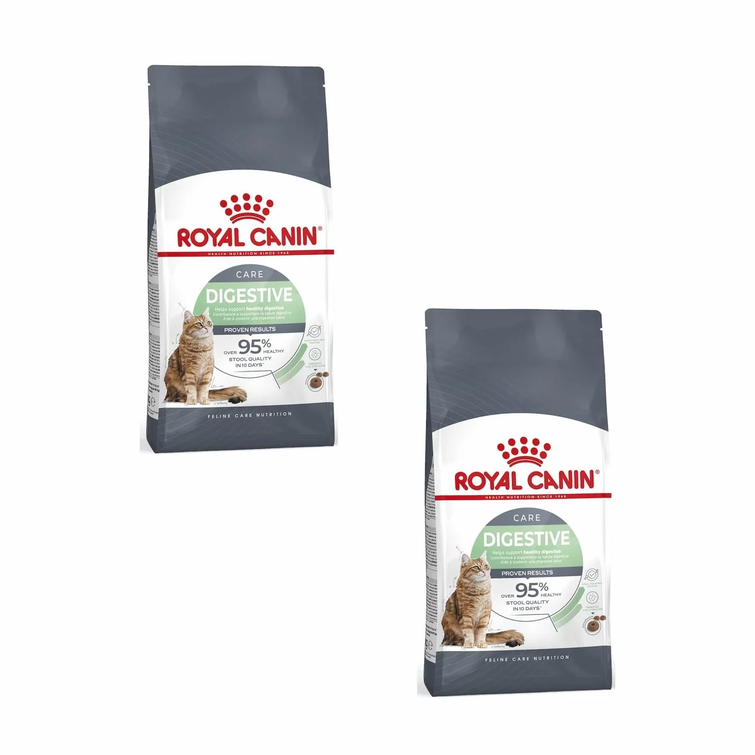 Royal Canin Digestive Care | Confezione doppia | 2 x 400 g | Alimento completo per gatti adulti | Con prebiotici