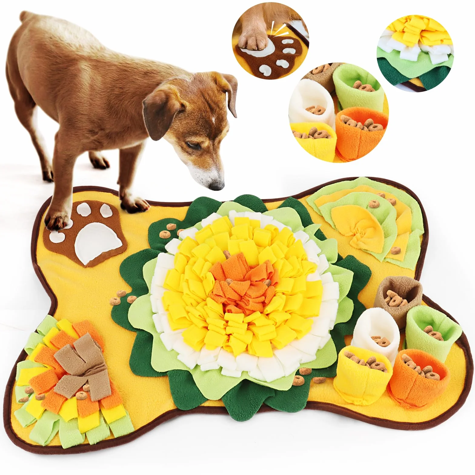 Tappeto da Fiuto per Cani, MXTIMWAN Sniffing Tappeto per Cani, Dog Sniffing Mat, Tappetino Training Olfattivo