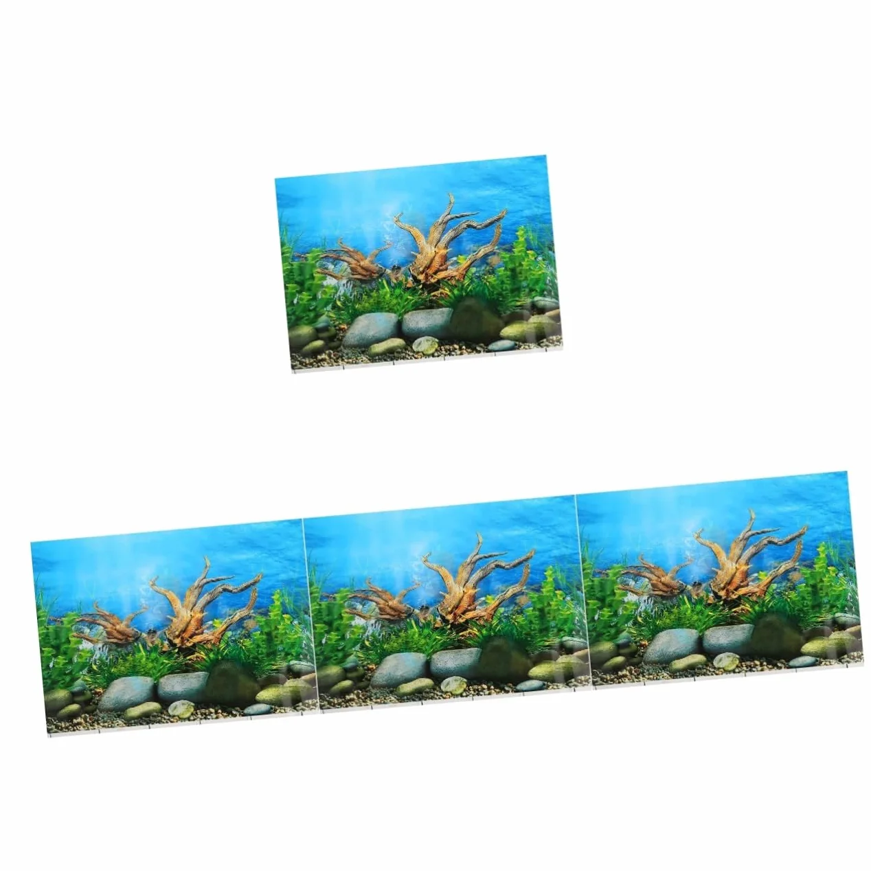 Toyvian 4 Pezzi Sfondo del Serbatoio del Pesce pianta Lo Sfondo dell'acquario Si aggrappa Acquatico impostore sfondi di Decorazioni per acquari Decorazione del Serbatoio del Pesce Vinile