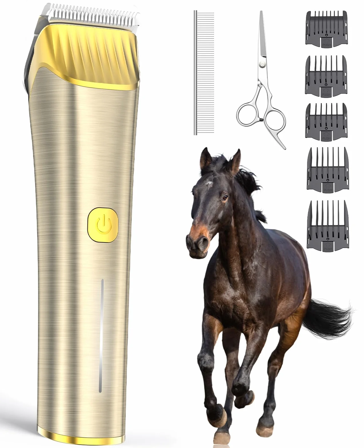Oneisall Rasoio per cavalli pelo lungo professionale 7000RPM
