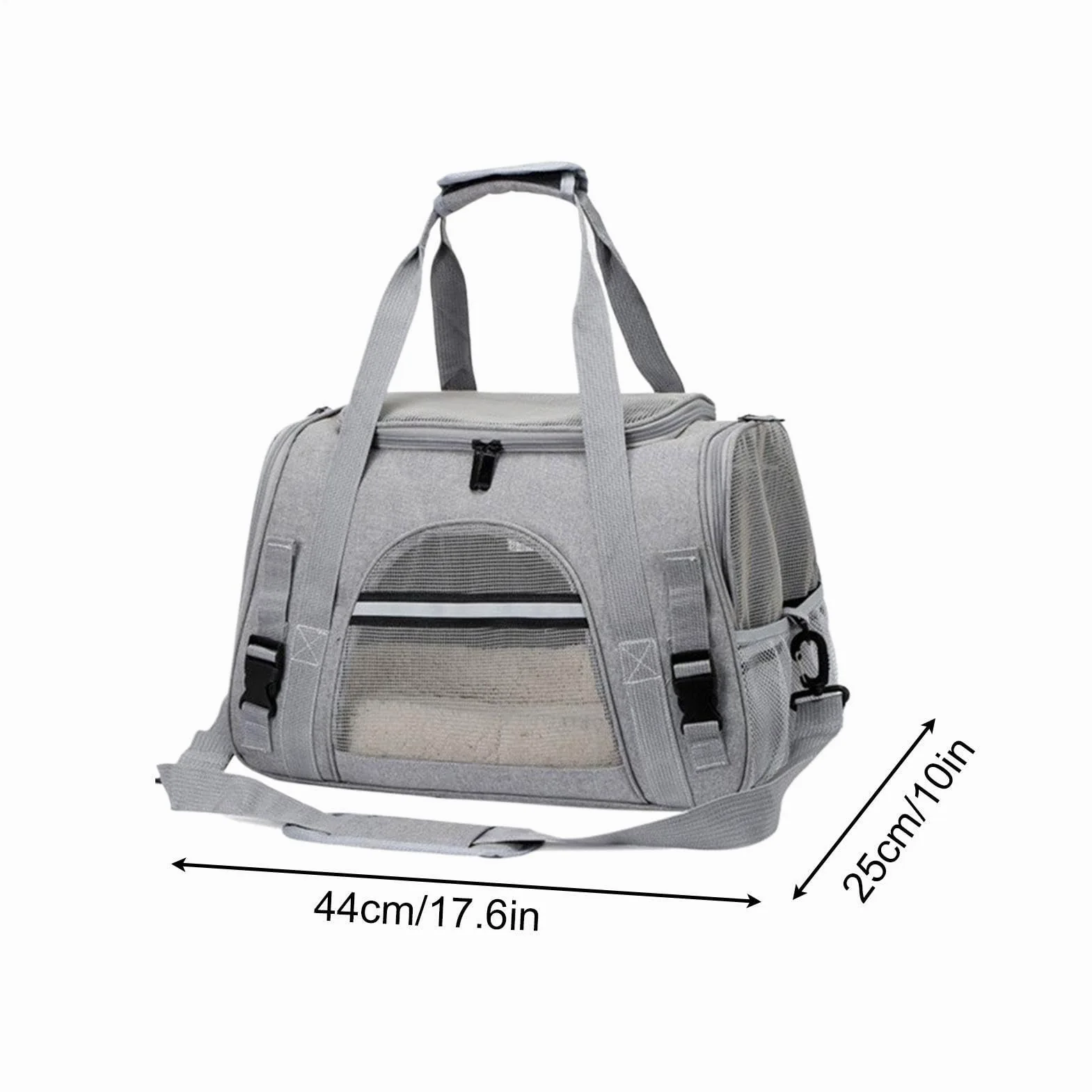 Borsa Trasportino Per Gatti Morbido e Pieghevole per Animali | Trasportino A Spalla da Cuccioli Per Viaggi Vacanze Passeggiate Escursioni Viaggi Uscite Fuori Porta Campeggio Picnic