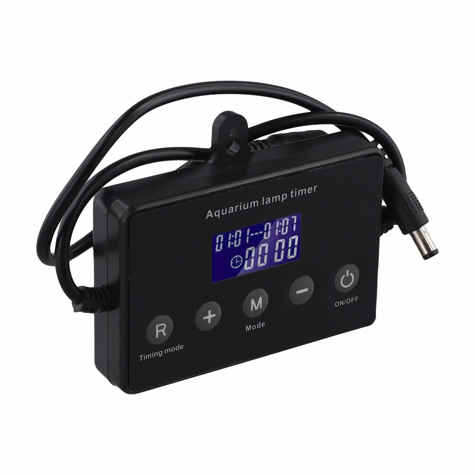 Regolatore di luce a LED per acquario, con timer LCD e dimmer, per luci da 12-24 V, timer programmabile e sistema di regolazione intelligente