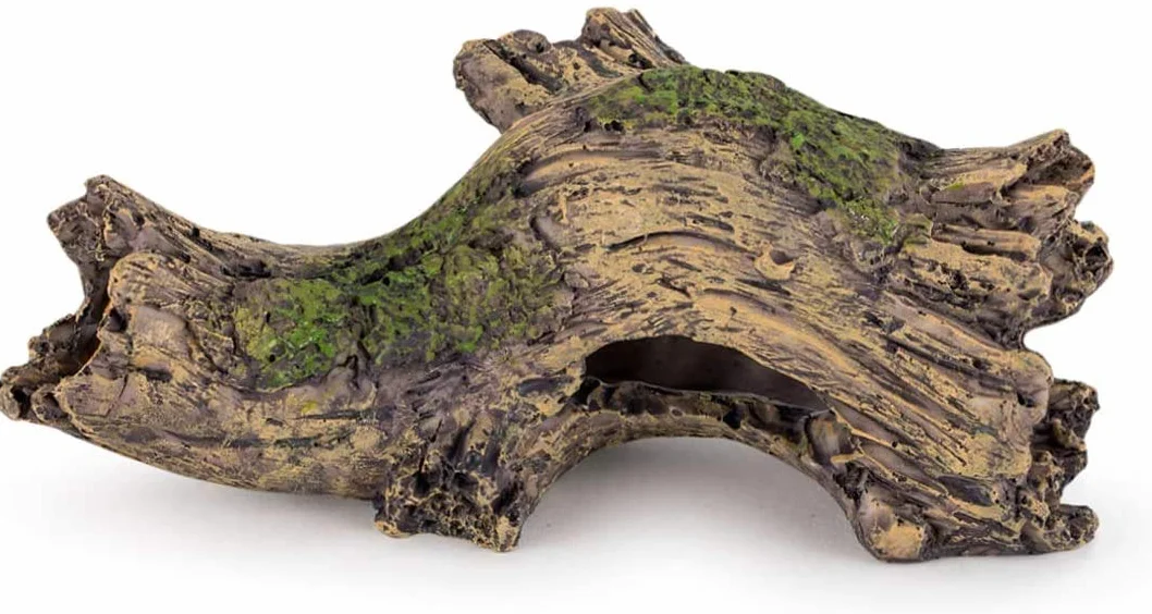 hygger Arredo per Acquario, Acquario Grotta di Resina Acquario Ornamento Tronco di Simulazione per Acquario Paesaggistica Decorazione (Tronco)