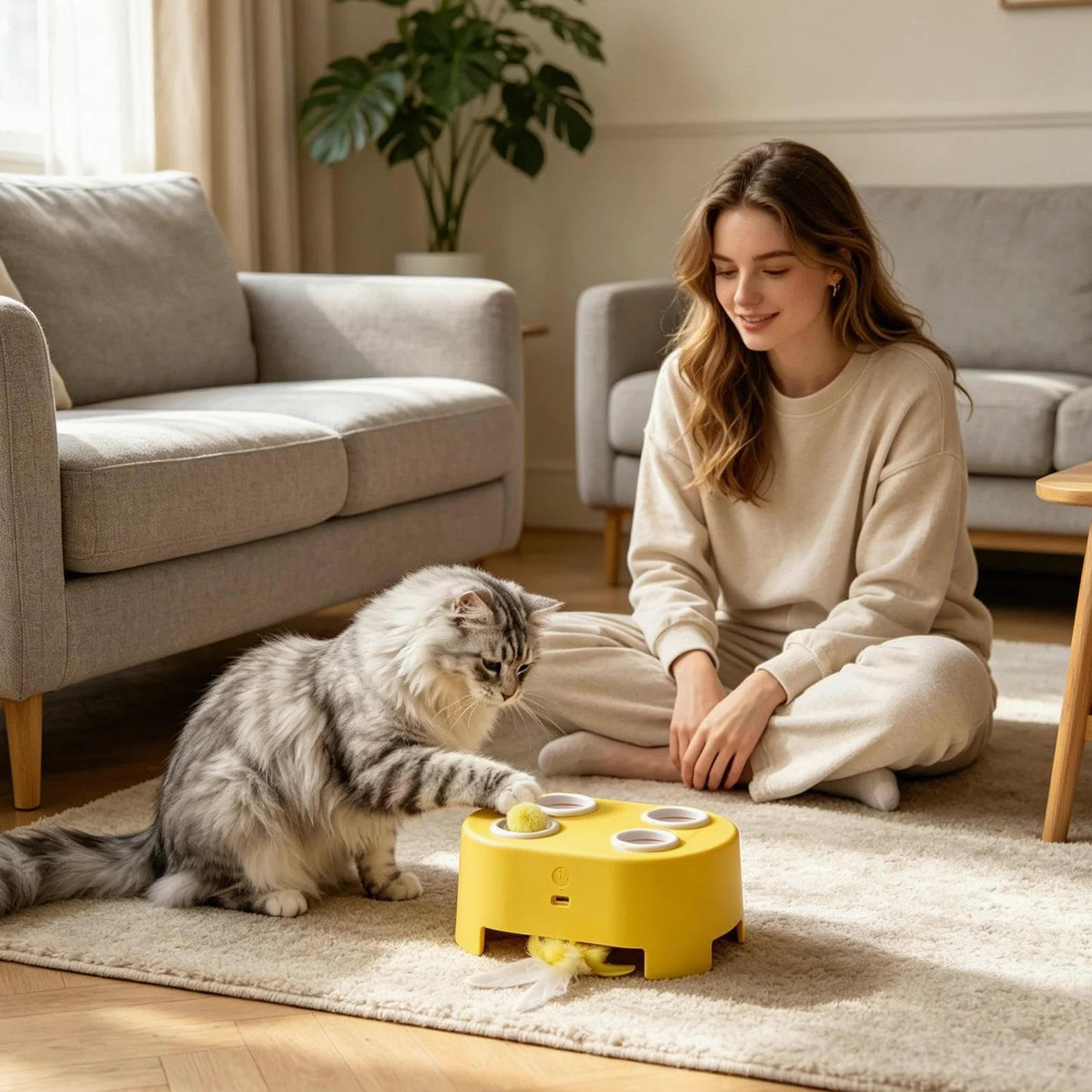 Giocattolo Elettronico Gatti Elettronico Rotante Con Piume Per Animali | Giocattolo Intelligente A Disco Rotante Gatti Appartamento Soggiorno Camera Interni Esterni Intrattenimento Antistress