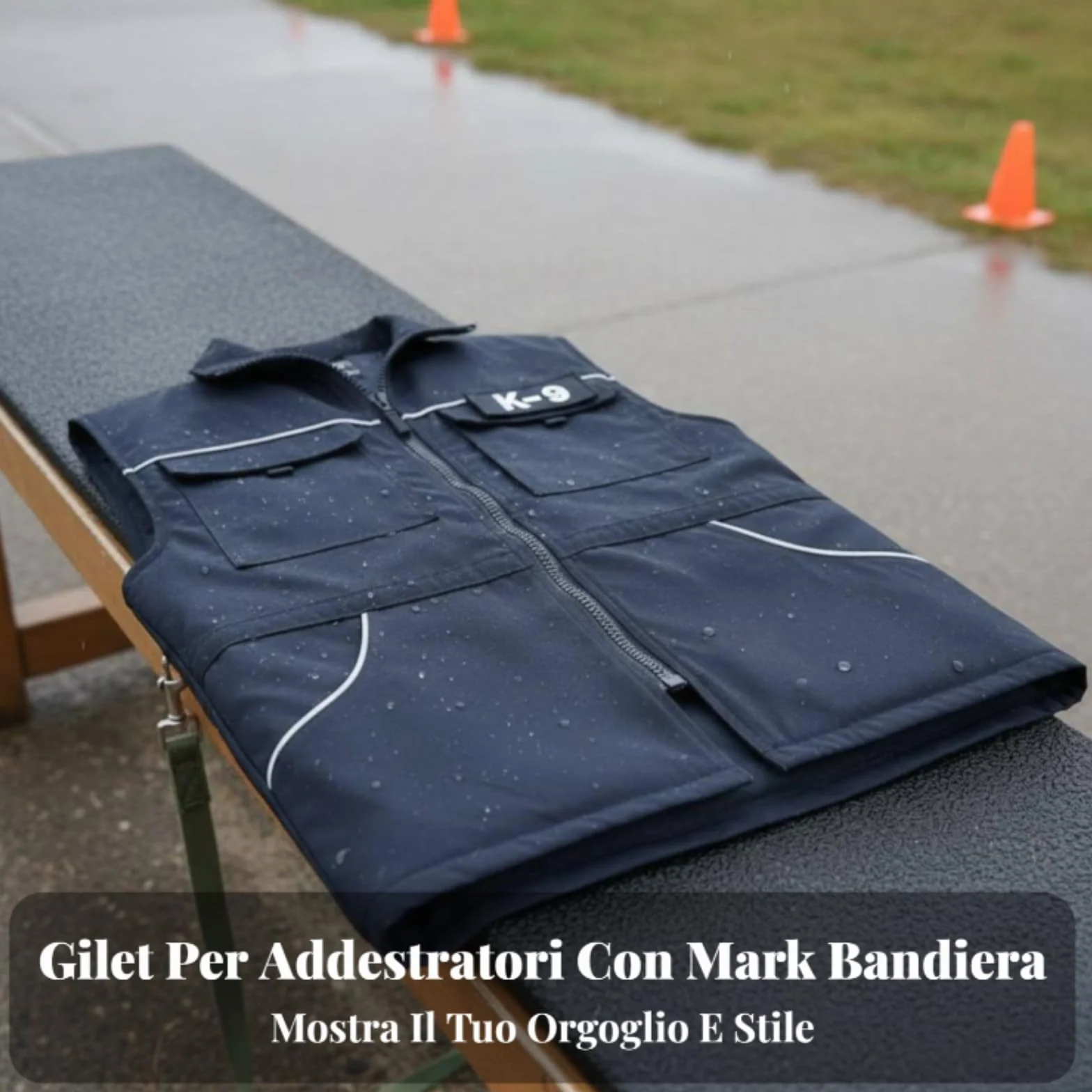 Gilet da addestramento per conduttore di Cani Gilet per obbedienza con Coulisse in Vita Giacca da Allenamento Impermeabile Traspirante Anti-morso, l