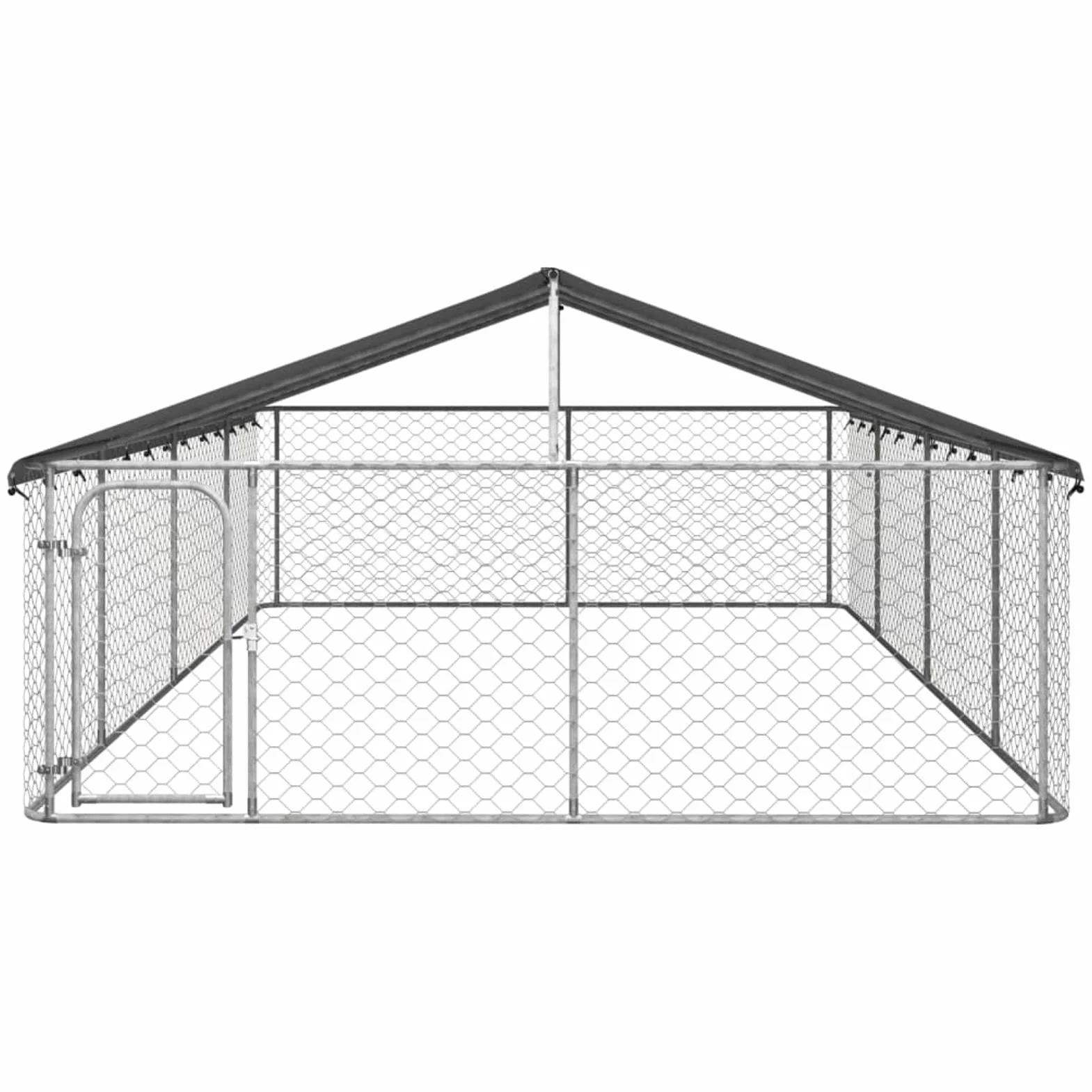 Canile da Esterno Box per Cani da Esterno Gabbia per Cani Recinto per Cani da Esterno con Tetto 600x300x150 cm