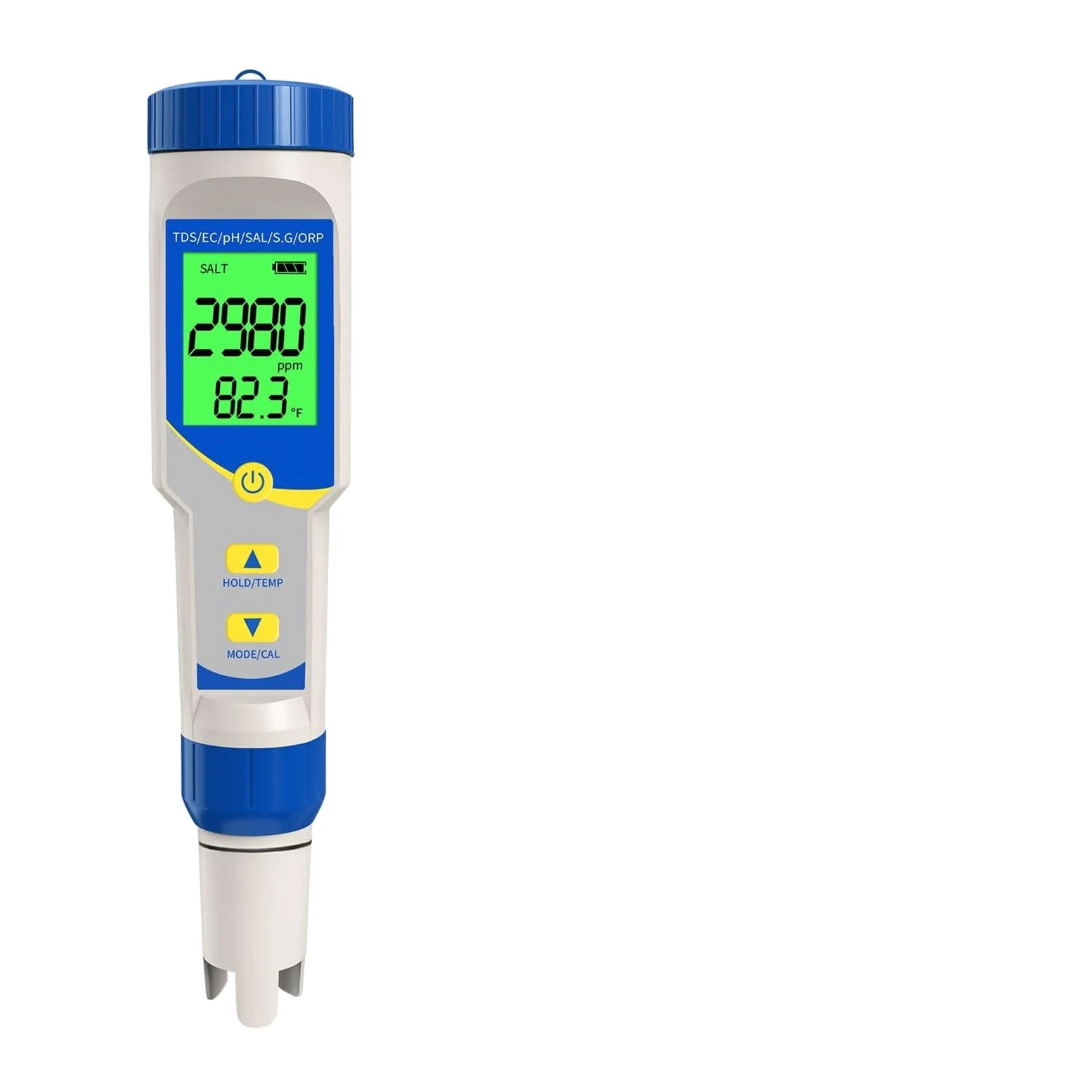 Tester TDS, Misuratore di PH 7 in 1 con risoluzione 0,01, Alta precisione, TDS, EC, ORP, PPM, salimetro for Piscina