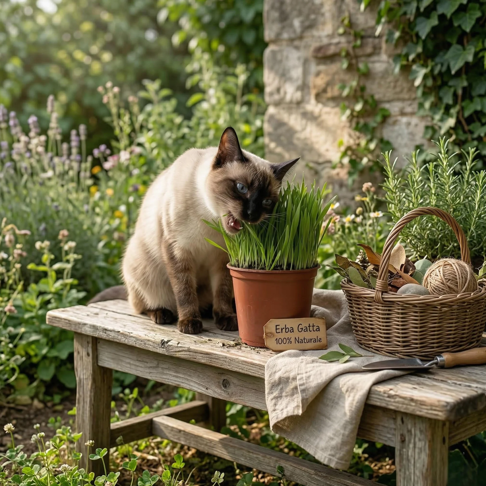 VANDAS Erba per Gatti – Pianta in Vaso 14 cm | Pronta al Consumo | Naturale e Sicura Senza Pesticidi | Uso Interno ed Esterno (3)