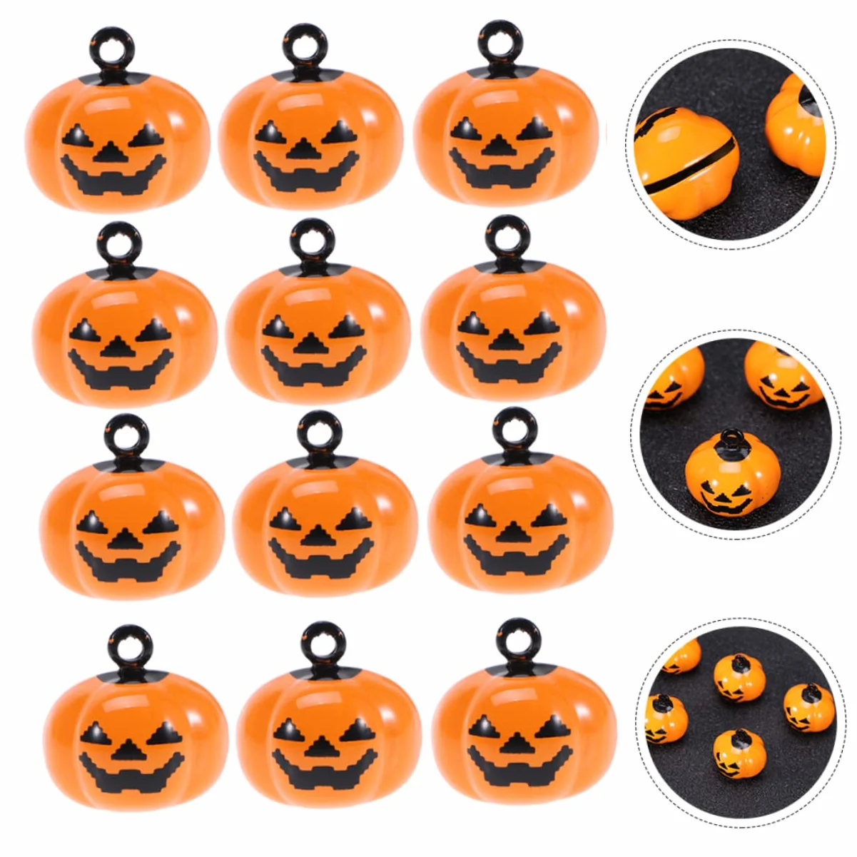 Campanellini a Forma di Zucca 12 Pezzi per Animali Domestici Ciondolo in Rame