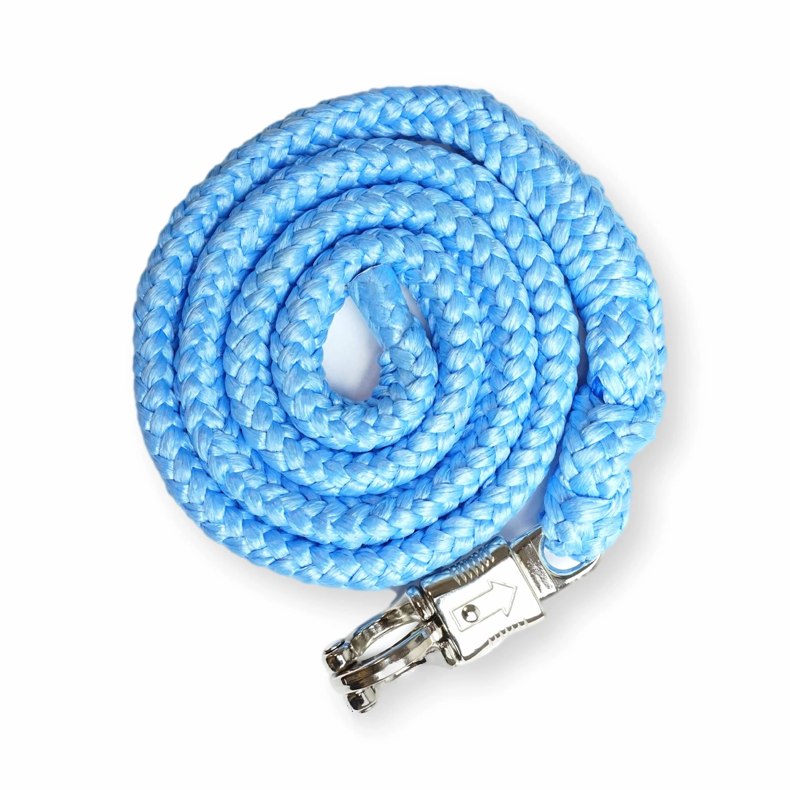 Maglia di guida con ganci antipanico | per cavalli, pony, shetty, asini | maglia di aggancio in molti design | lunghezza 1,60 m (azzurro)