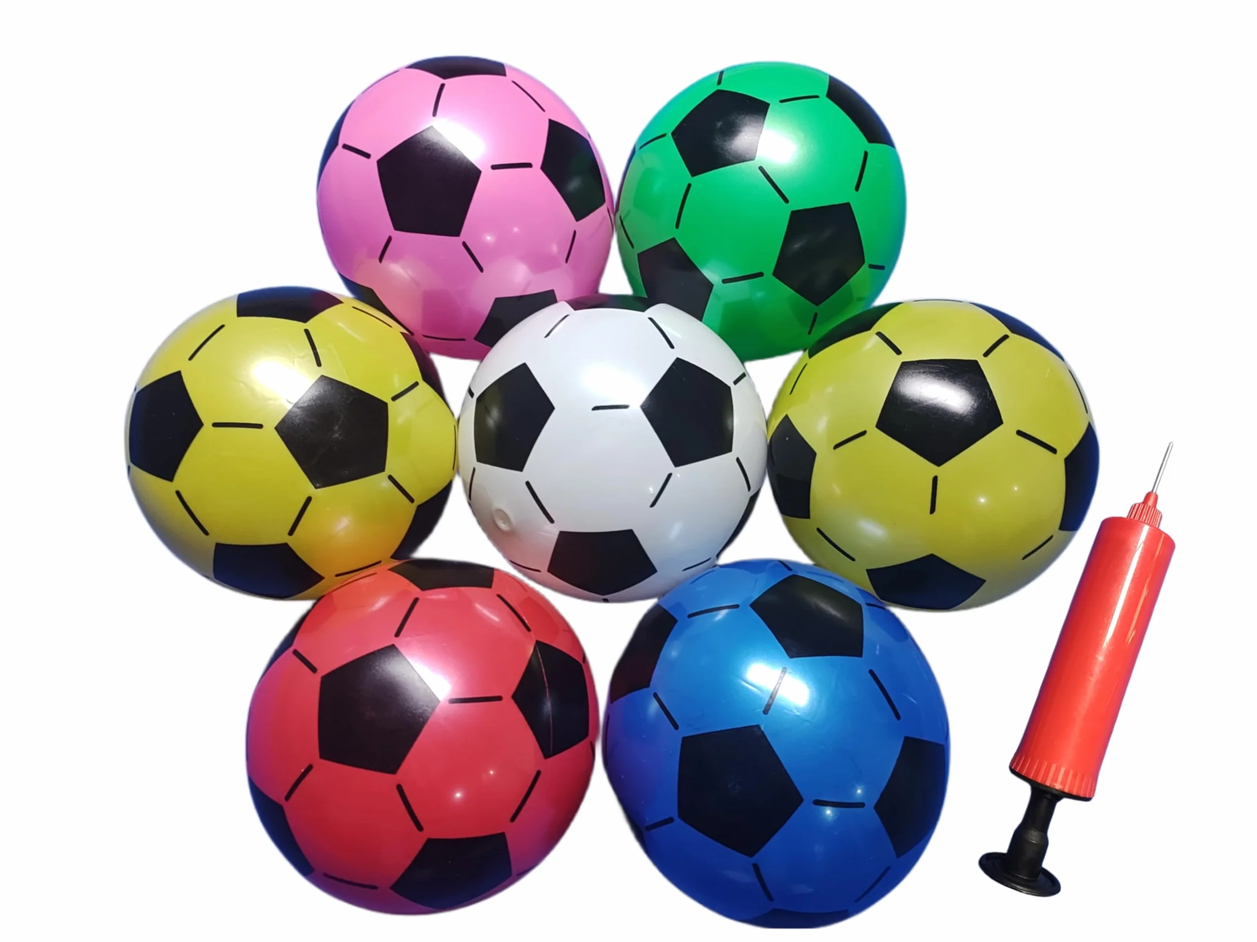 Palloncini da calcio in plastica 20 cm 12 pezzi