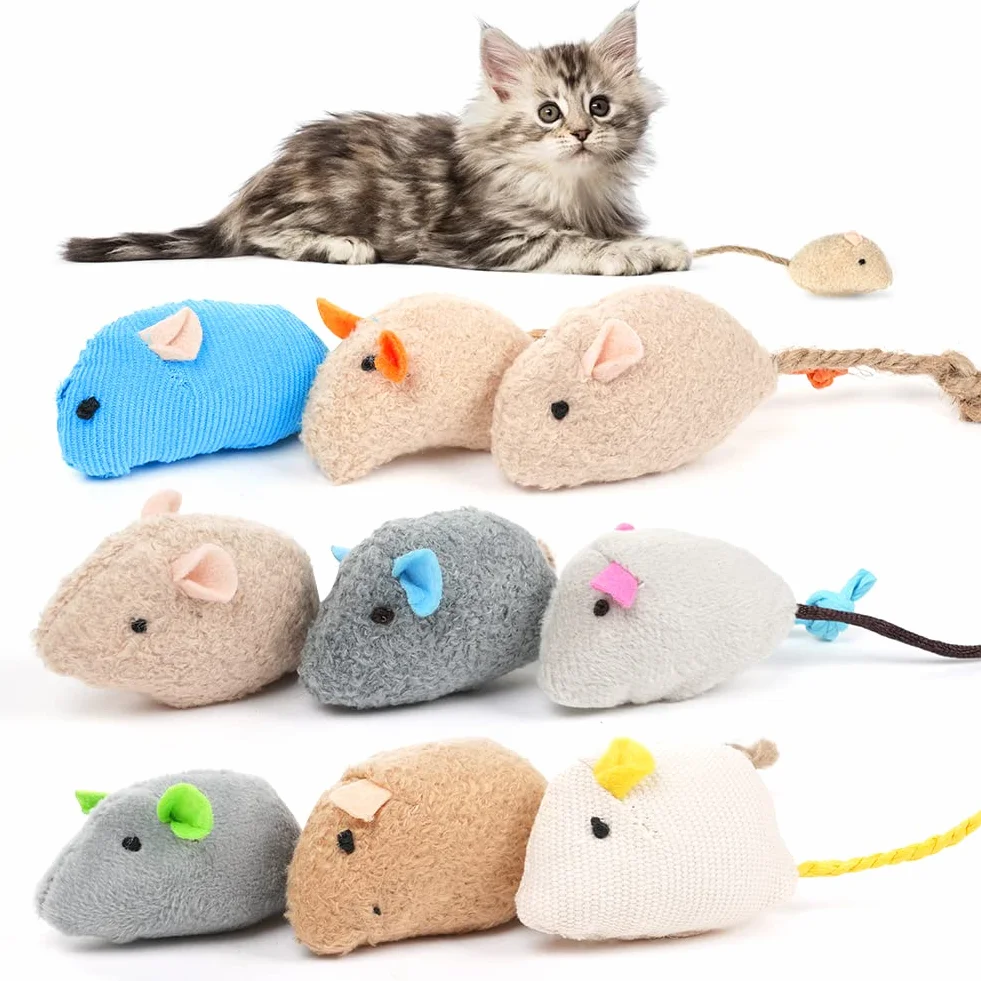 OSDUE Giocattolo di Erba Gatta, 9 Pezzi Giocattolo Catnip, Toys da Masticare per Gatto, Toys Cuscini per Gatti, Giocattoli per Gatti Eccitanti, per Dental Care Pratica ad Eliminare Alitosi