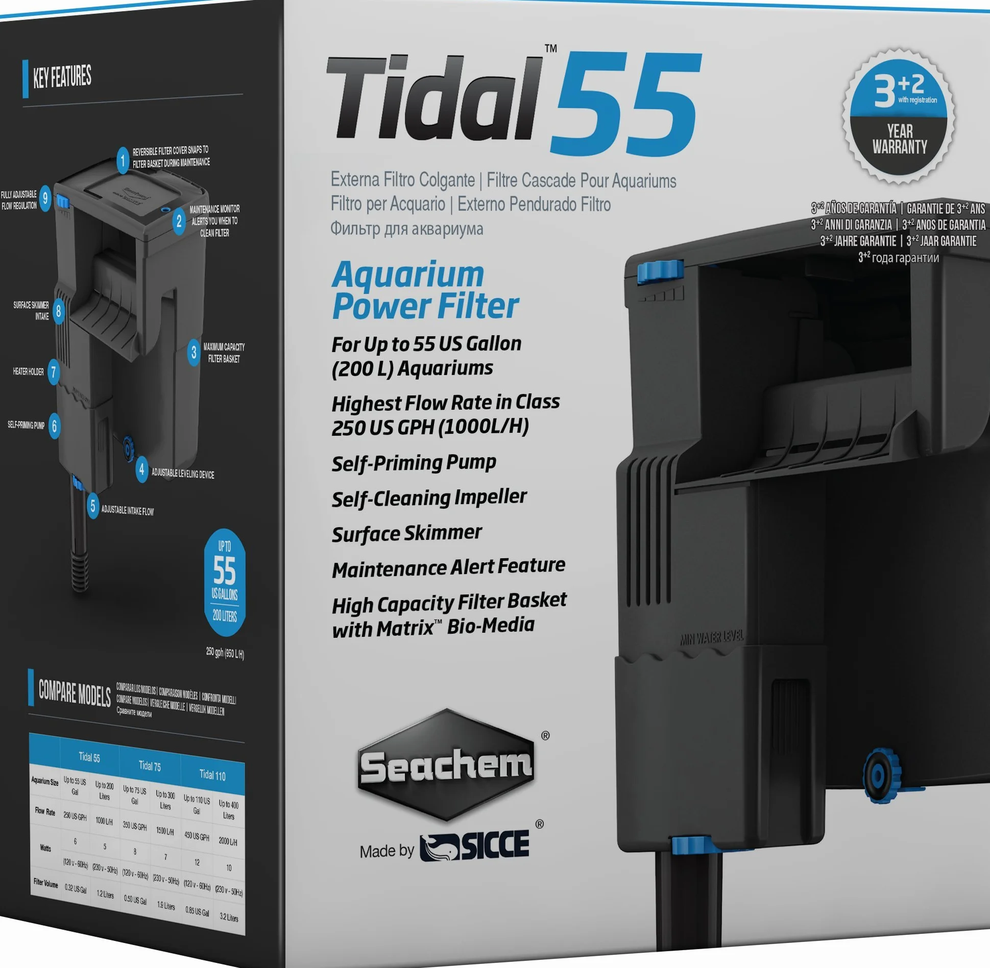 Seachem 08170 Tidal 55
