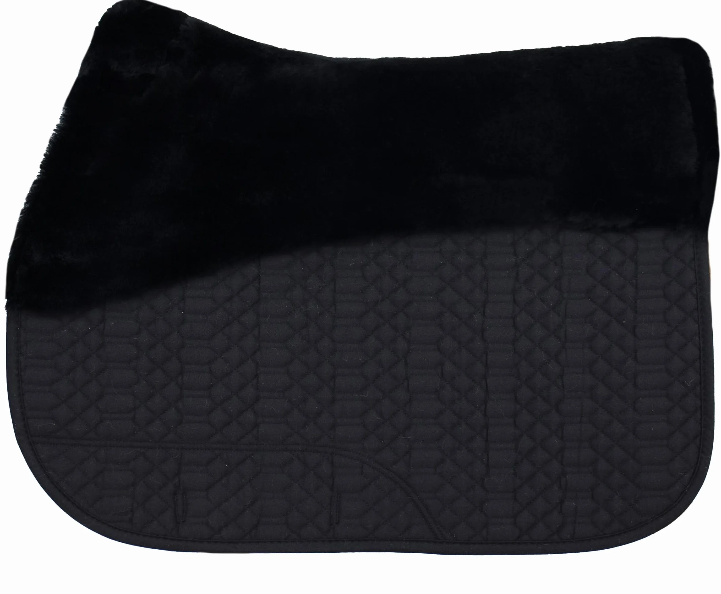 Engel Germany gualdrappa Pelle di Agnello cottone Nero Pelliccia Nero (Schabra 1) dai Colori Vivaci: da Abbinare a 12 Colori di Pelliccia di Agnello! versatilità/Salto (VSS)