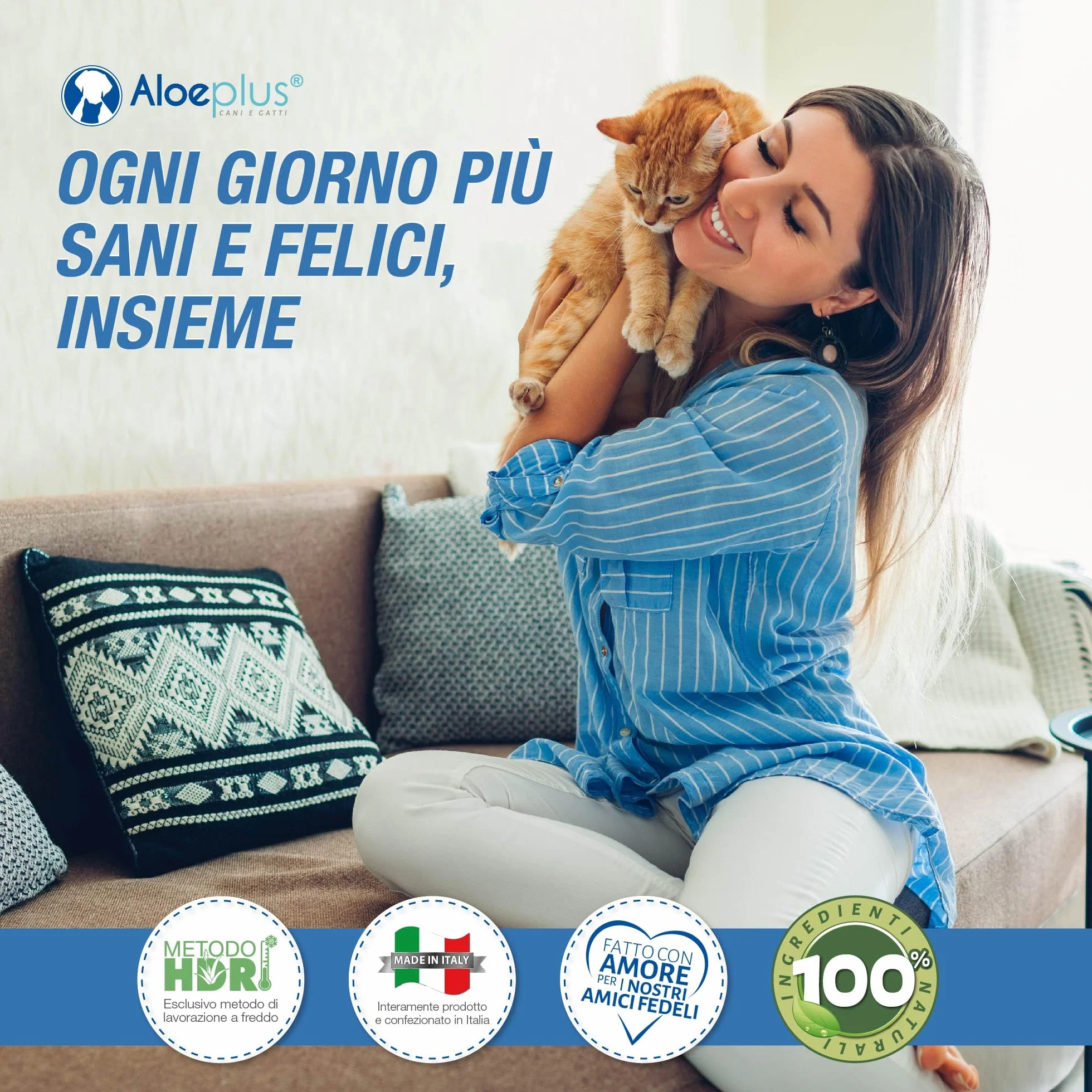 ALOEPLUS Gatti Pasta Orale - Alimento Complementare Energetico, Disintossicante con Aloe Arborescens BIO, Rafforza le Naturali Difese di Gatti Anziani e Cuccioli, Contro Alitosi (1 pz) (15 ml)