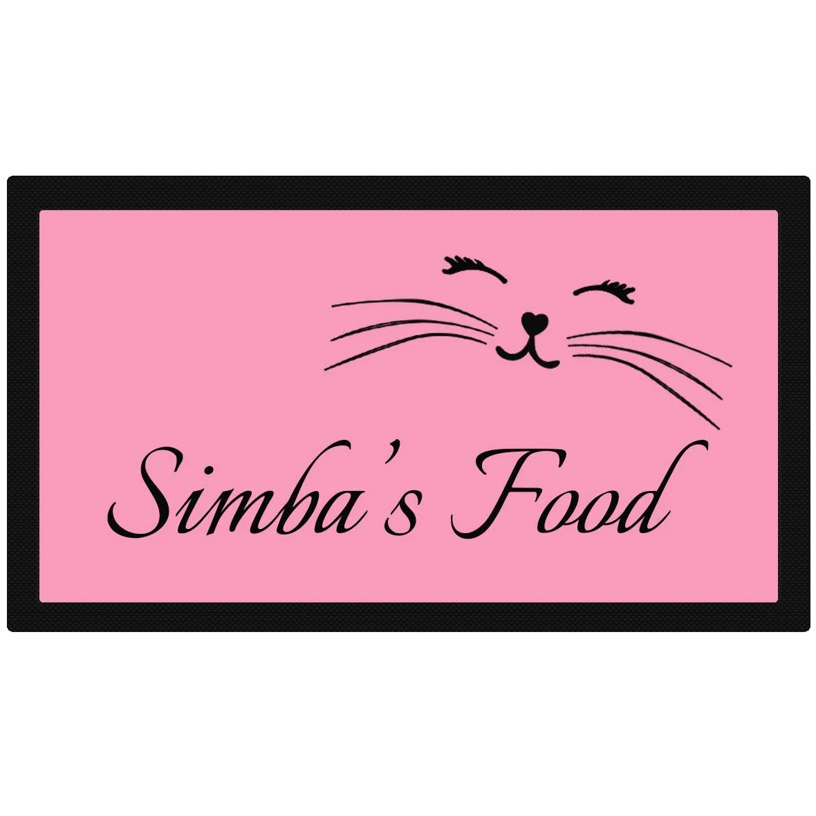 Tappetino per gatti personalizzato per cibo e acqua per gatti con nome, personalizzabile in colori e design a scelta – Tovaglietta per gattini e gattini