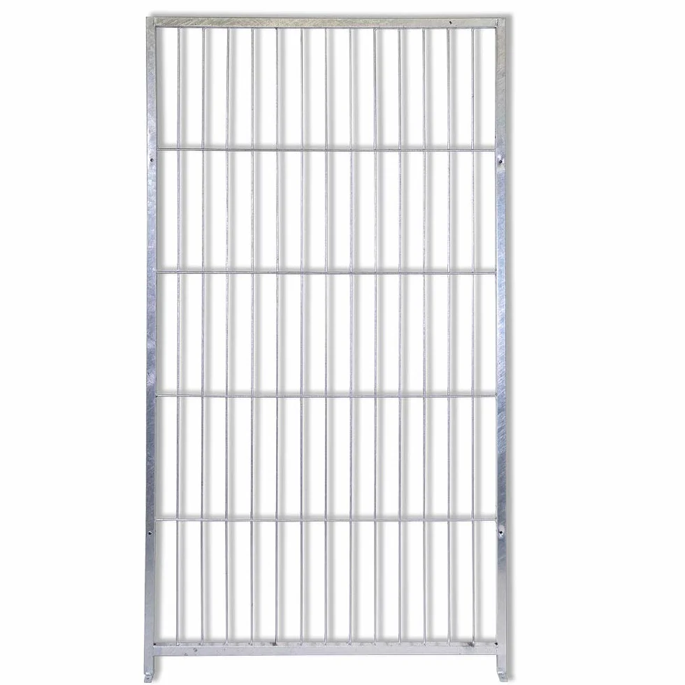 Pannelli Zincati Zincatura Elettrolitica Recinzioni Box Cani Animali Esterno da Giardino Canili Cantieri Depositi Facile Montaggio Componibile (Pannello 100x180h)
