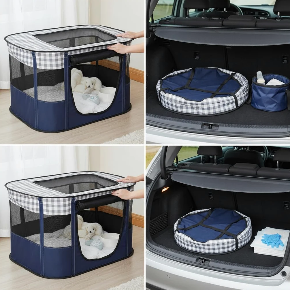 Pieghevole per Animali, Box, size to 2 | Allattamento, Estivo Animali, Recupero Post-Parto, Per Proprietari Esigenti