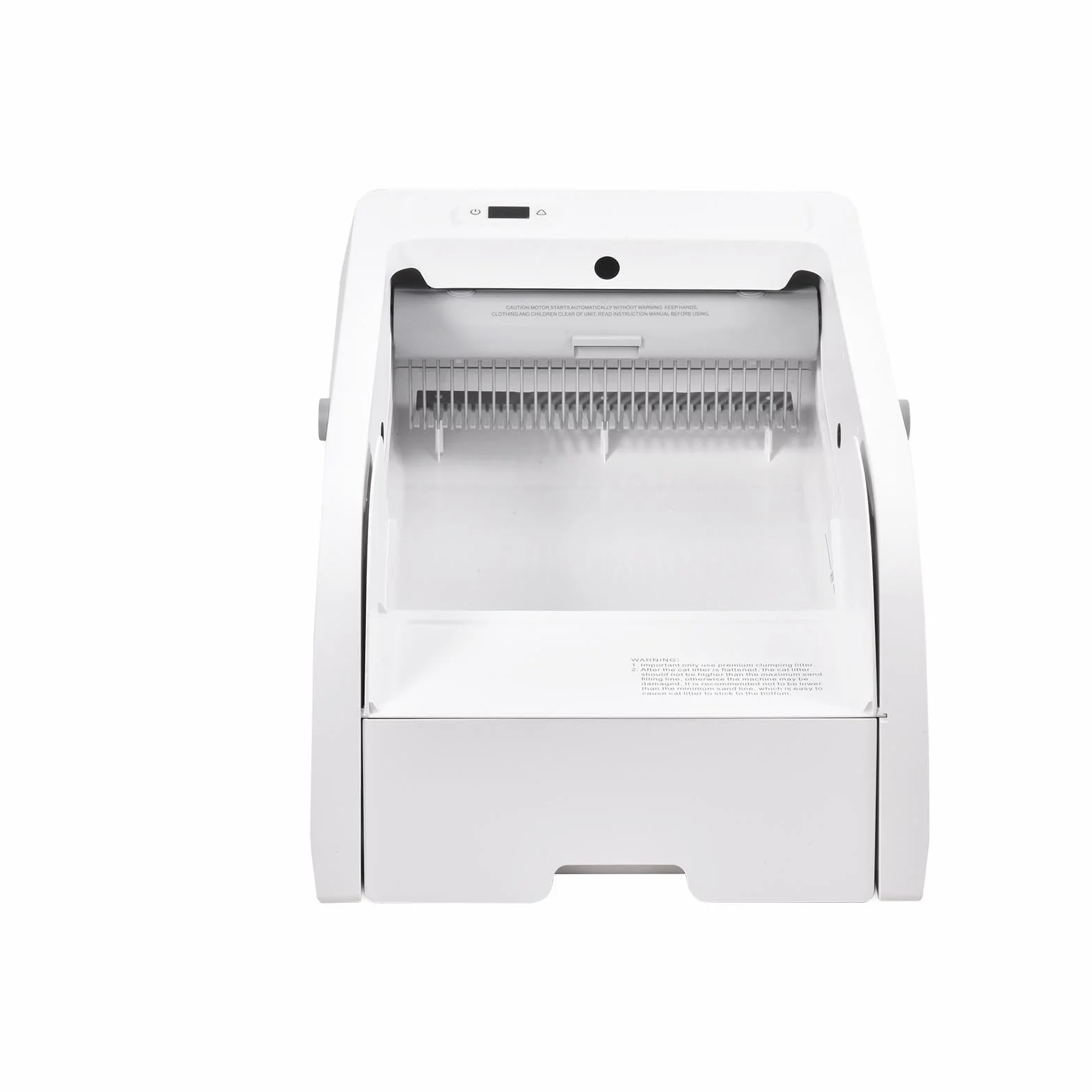 Lettiera con coperchio aperto, lettiera per gatti con pulizia automatica | Toilette per gatti con lettiera aperta,Cassette per gatti di grande capacità Vassoio per lettiera Controllo app Toilette per