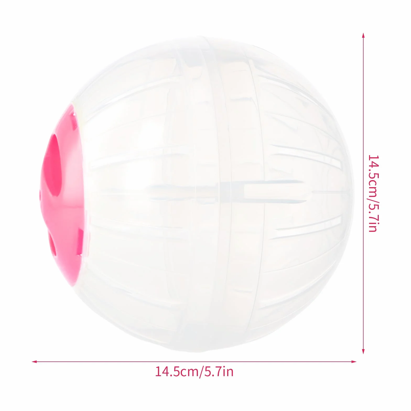 Palla Fitness per Criceto 14,5cm, Trasparente - Ruota di Corsa in Plastica per Roditori, Nano Gerbilli, Piccoli Animali - Hamster Toys (Blu Trasparente)