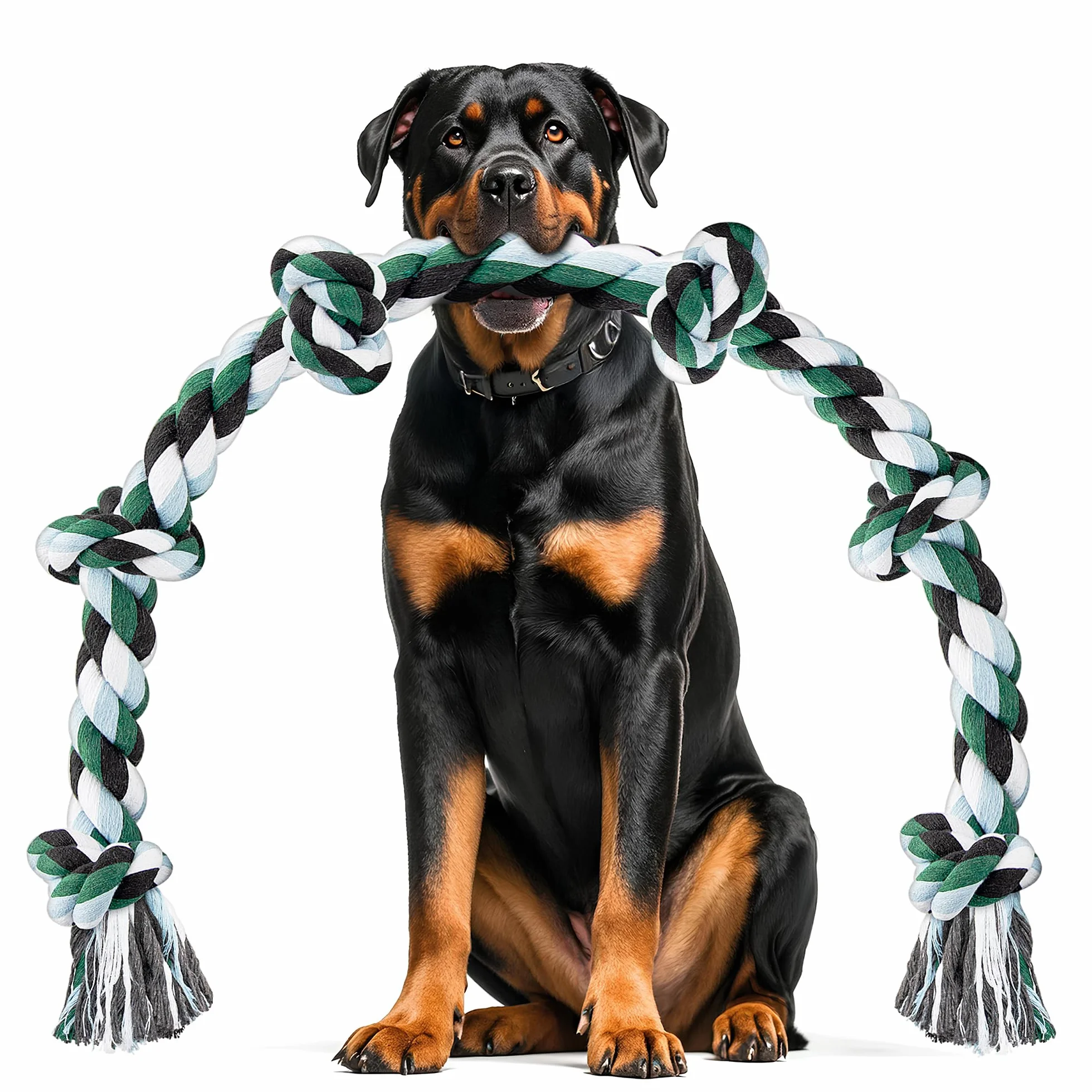 Ycozy XXL Corda Giochi per Cani Resistente 6 Nodi, 100cm Corda Giochi per Cani Grandi, Giocattolo Interattivo Cane