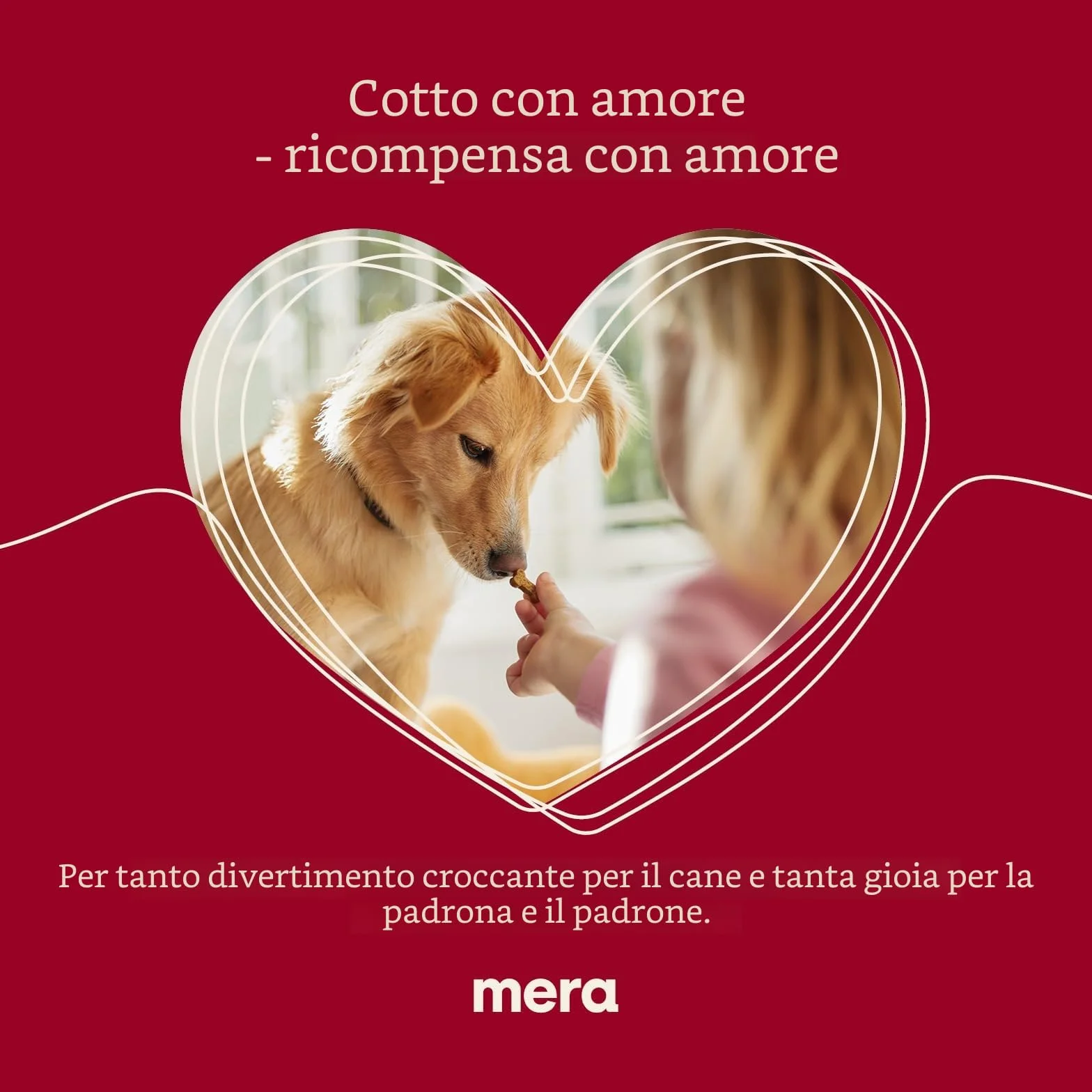 MERA Bakery Puppy Mix di ossa (1 kg), snack per cani per allenamento o come spuntino, dolcetti per cani realizzati con ingredienti naturali, biscotti per cani al forno delicatamente