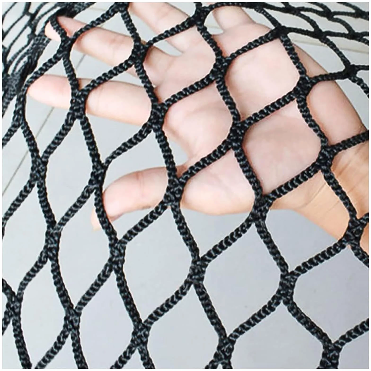 Rete Di Sicurezza Parco Giochi Rete Da Arrampicata Rete Di Sicurezza Per Balcone Esterno Rete In Corda Ringhiera Per Scale Rete Di Sicurezza Per Bambini Giocattolo Per Animali (Size:0.5x2m,Color:nero)