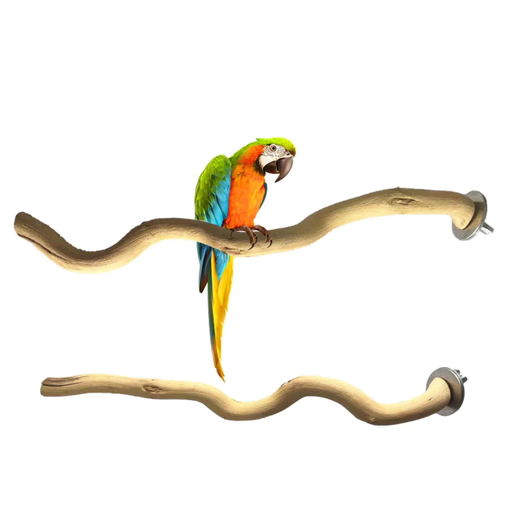 5 Pz Posatoi in Legno di Uccelli, Posatoi per Uccelli, Ramo Naturale Giocattolo Posatoi per Uccelli Legno Naturale per, Cocorite, Fringuelli