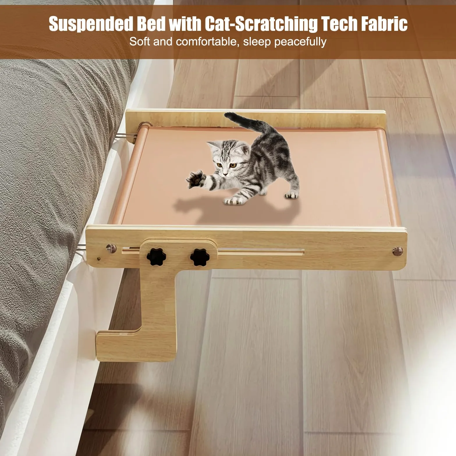 Amaca Per Gatti Da Finestra Legno Senza Foratura Lettino Riposo Per | Posatoio Per Da Davanzale Per I Proprietari Di Gatti Casa Appartamento Ufficio Camera Da Studio Balcone