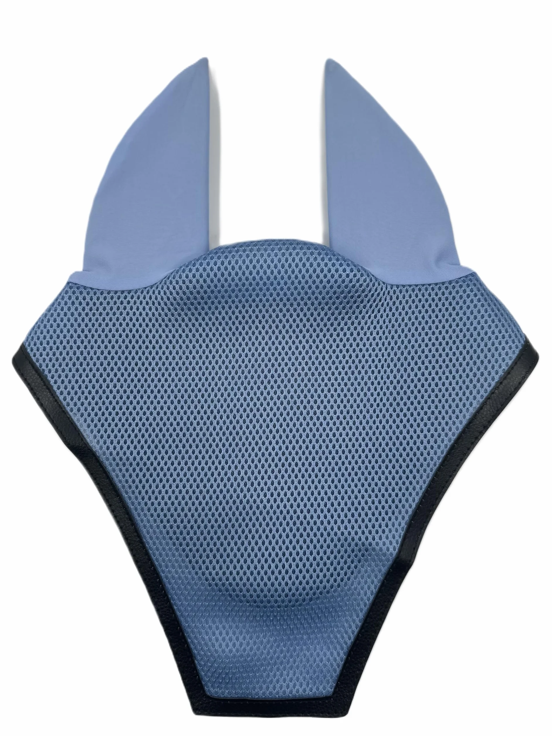 Sottosella Equitazione Traspirante, Lacci di Posizionamento con Chiusura a Strappo, Bordatura Elegante in Cordina Inglese, Completo di Cuffia Coordinata (AZZURRO, FULL)