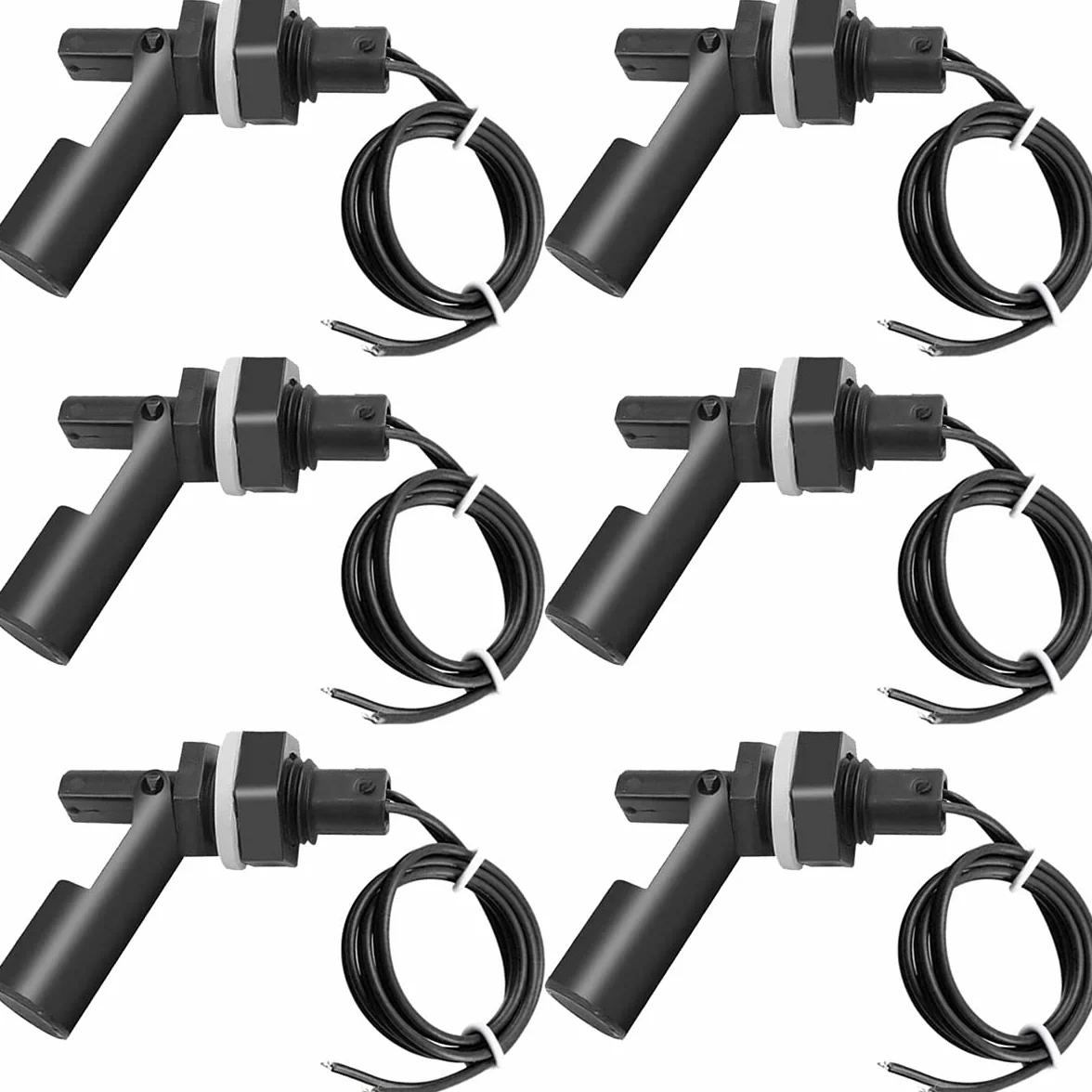 Interruttore a galleggiante, 6 pezzi Sensore di livello del liquido dell'acqua Montaggio laterale Orizzontale Pompa dell'acqua Interruttore a galleggiante per acquario per acquario