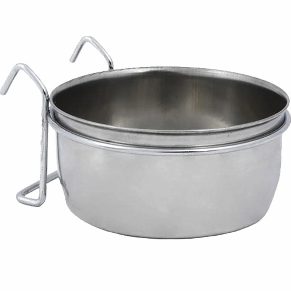 Nobby Ciotola per Uccelli in Acciaio Inox, da Appendere, 8,0 cm, 0,15 l.