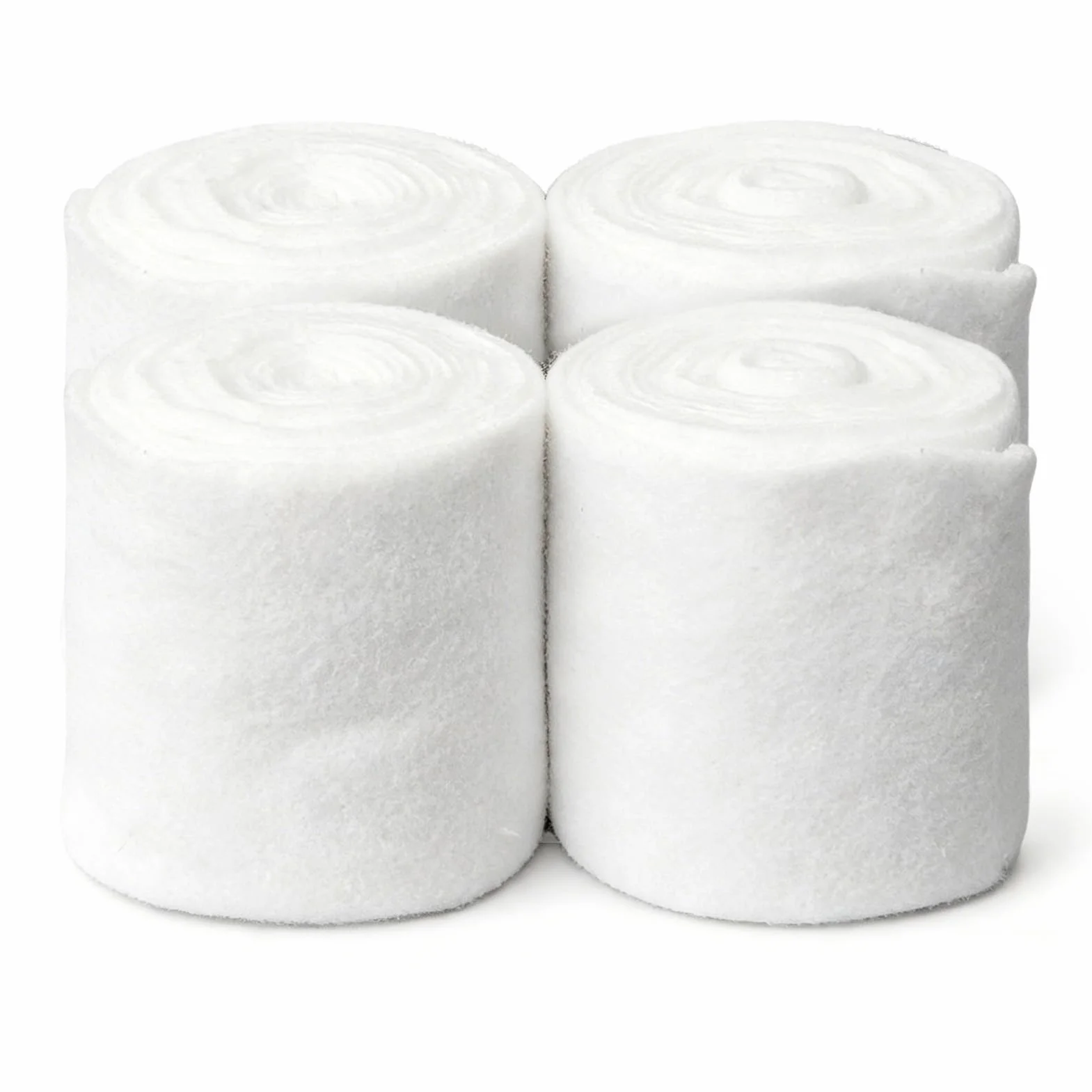 Agatige Bendaggi per Gambe per Cavalli, 4 Rotoli di Fasciatura per Le Gambe del Cavallo Addensato Supporto per Fasciatura della Gamba del Cavallo Attrezzatura Equestre(Bianco)