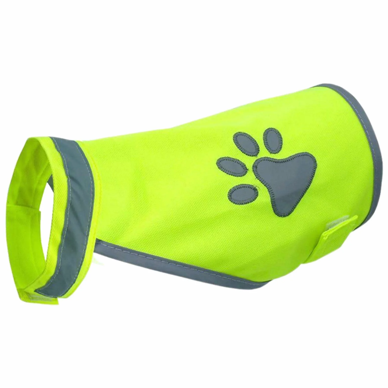 Gilet di sicurezza giallo riflettente per cani, 5 misure, giallo ad alta visibilità fluorescente, per mantenere il vostro cane visibile, al sicuro da auto e incidenti da caccia (taglia: L)