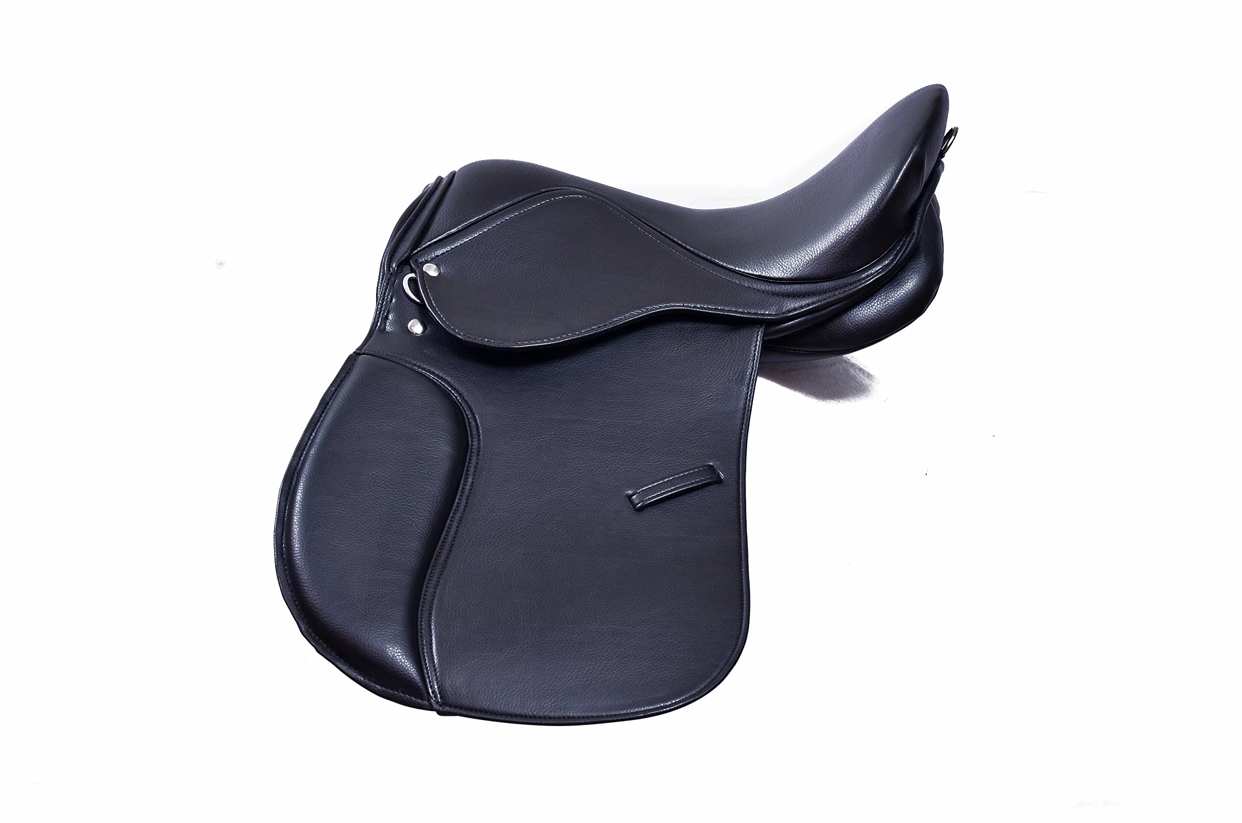 Sella per cavallo in pelle sintetica multiuso nero 14-18