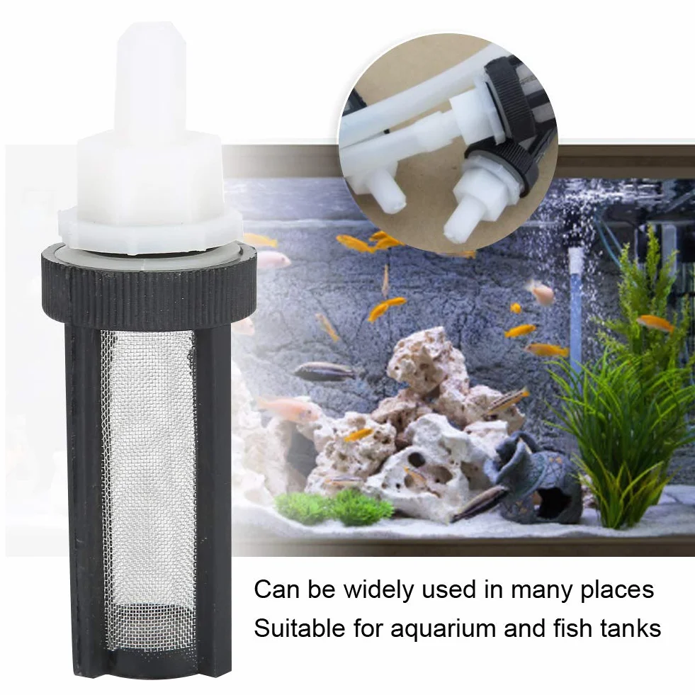 10 pz Micro Pompa Filtro Rete In Acciaio Inox Acquario Pompa Acqua Filtro Filtro Rete Tubo per 7mm 8mm Tubo Pompe Sommergibili