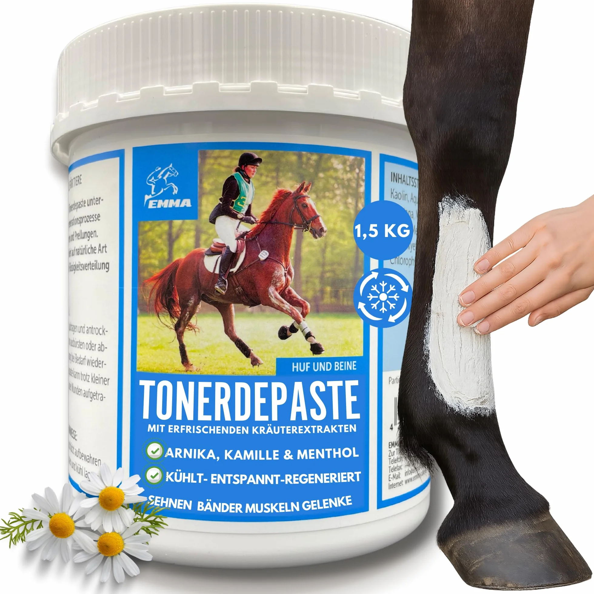 acido acetico argilla cavalli ⇒ argilla cavalli doping free 1,5 Kg I balsamo cavalli raffreddamento I pasta argilla minerale - pasta argilla curativa I gel tendini legamenti articolazioni cavallo