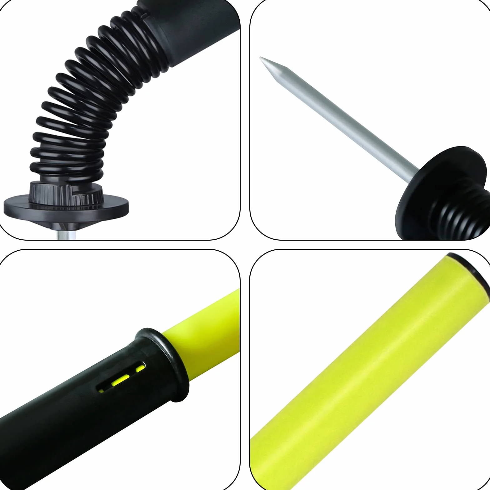 Froadp Set di 6 aste da slalom in plastica per calcio, accessori da allenamento per cani, calcio, con giochi da pavimento in metallo e piume per calcio dribblings allenamento di coordinazione (set da 6)