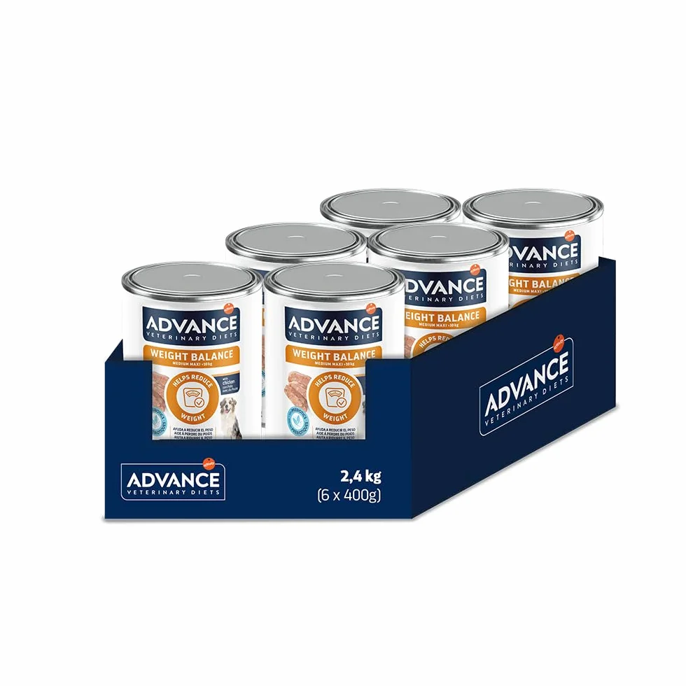 Advance Diets Cibo Umido per Cani - Weight Balance - 6 scatolette da 400g