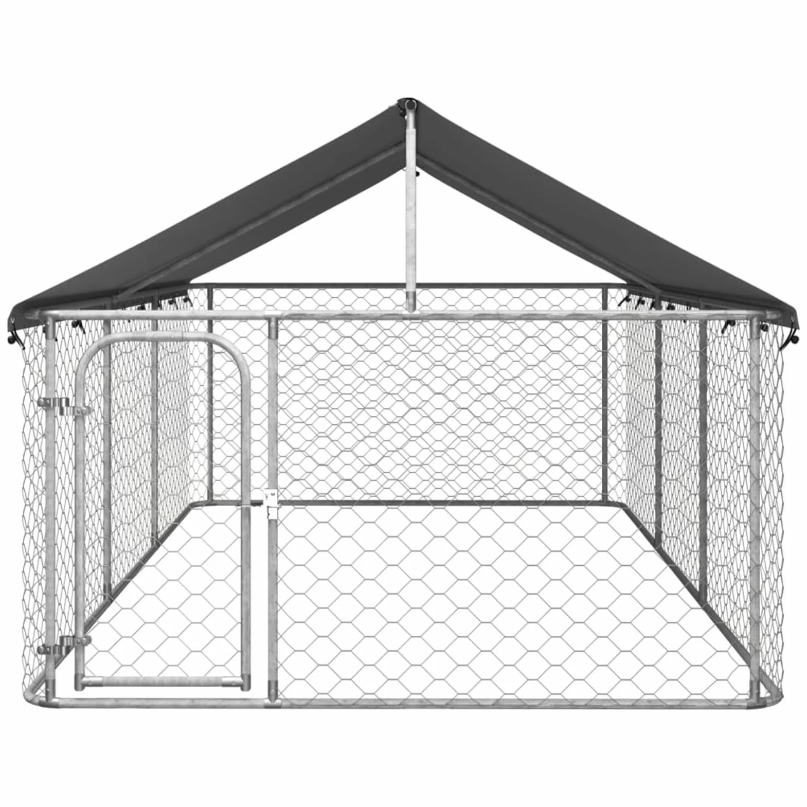 Canile da Esterno con Tetto - Recinzione e Gabbia Grande per Cani 400x200x150 cm