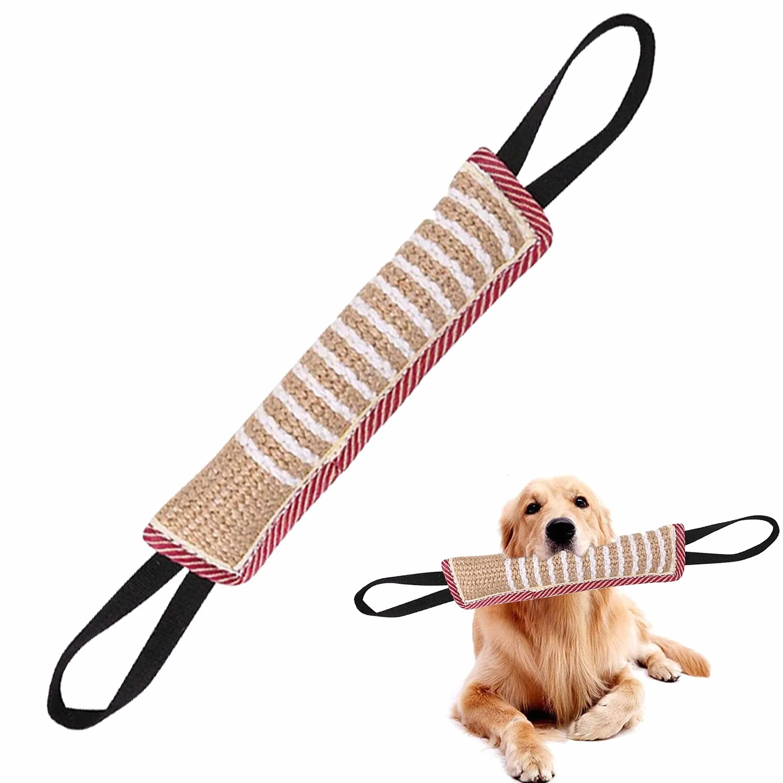 Seasboes Massaggiagengive per cani 30 cm Giocattolo interattivo con due manici