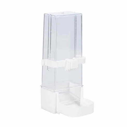duvoplus, Mangiatoia Gabbia Pappagallini 5,5 x 8 x 15 cm Bianco, Uccelli, Bianco, Uccelli