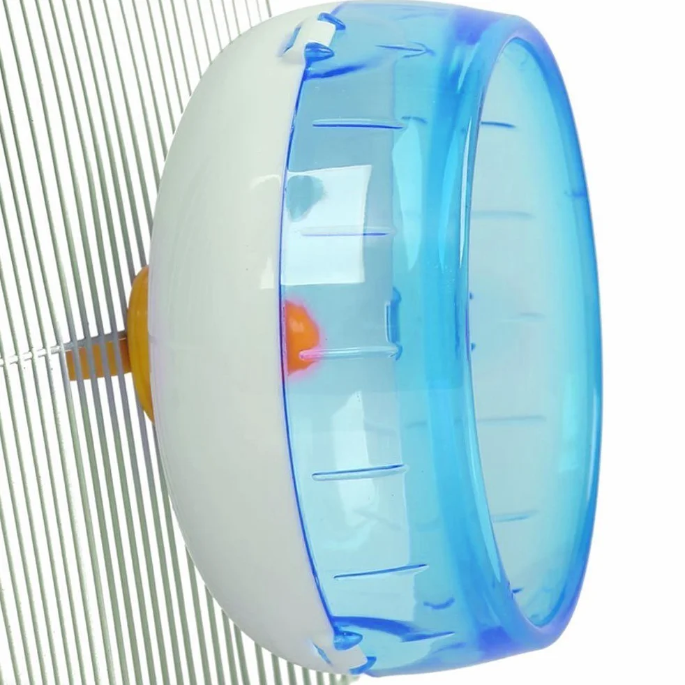 Giocattoli di Plastica Ruota Corsa Esercizio per Criceti(Blu)