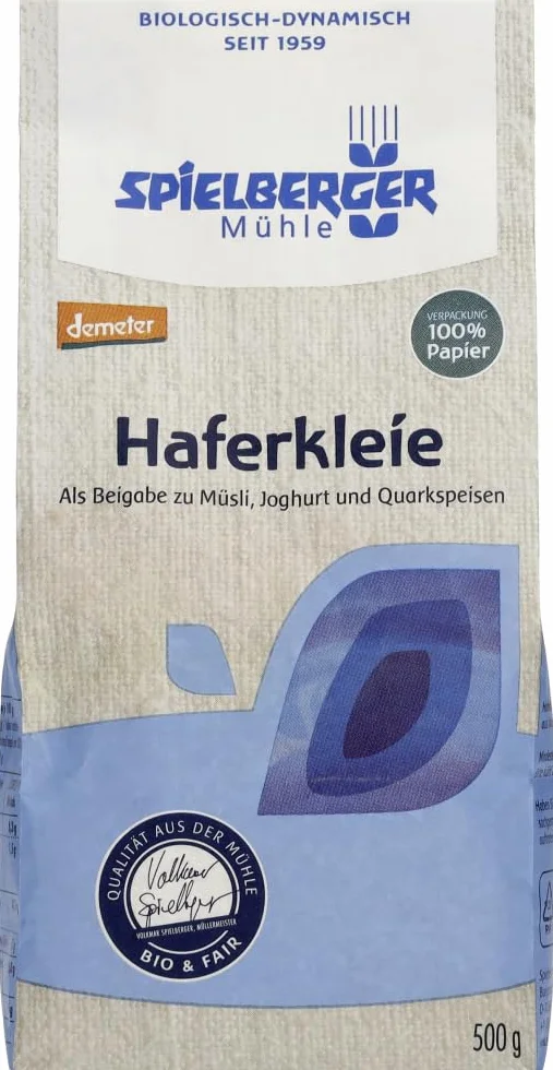 Spielberger Bio Haferkleie, demeter (6 x 500 gr)